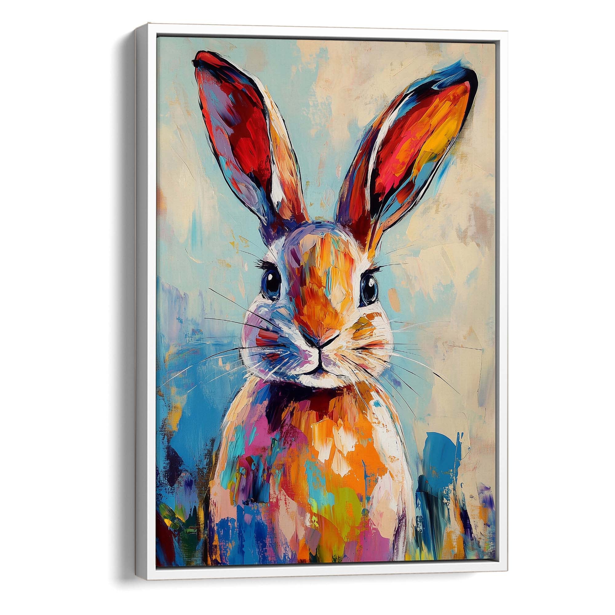 Patchwork Bunny Canvas Print Canvas Art Wildfrog Art