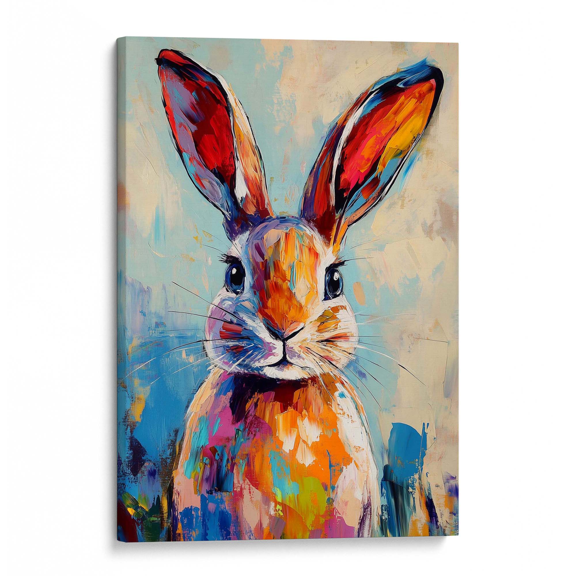 Patchwork Bunny Canvas Print Canvas Art Wildfrog Art
