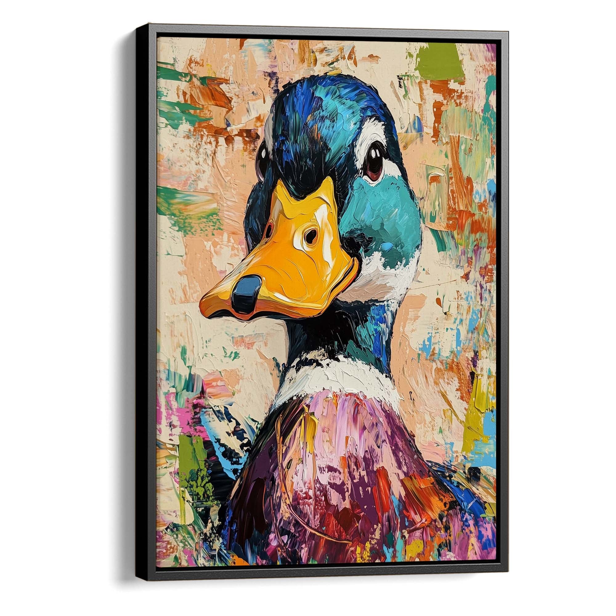 Patchwork Duck Canvas Print Canvas Art Wildfrog Art