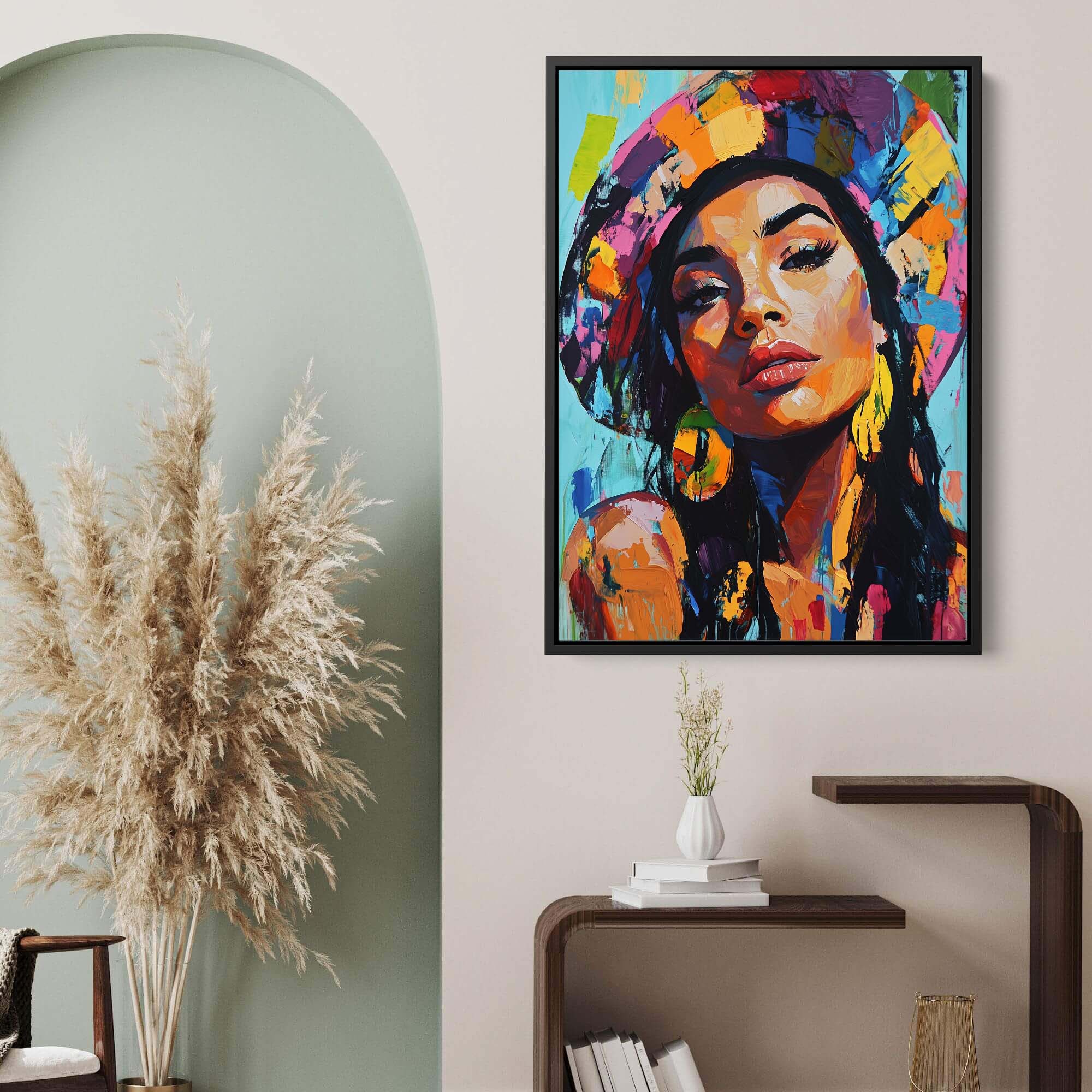 Patchwork Fashionista Canvas Print Canvas Art Wildfrog Art