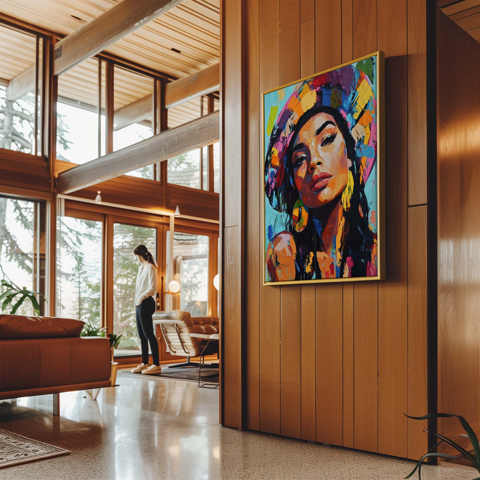 Patchwork Fashionista Canvas Print Canvas Art Wildfrog Art