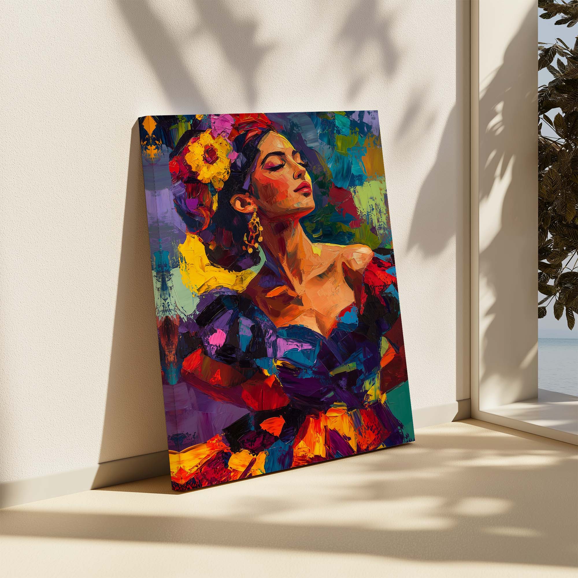 Patchwork Lady Canvas Print Canvas Art Wildfrog Art