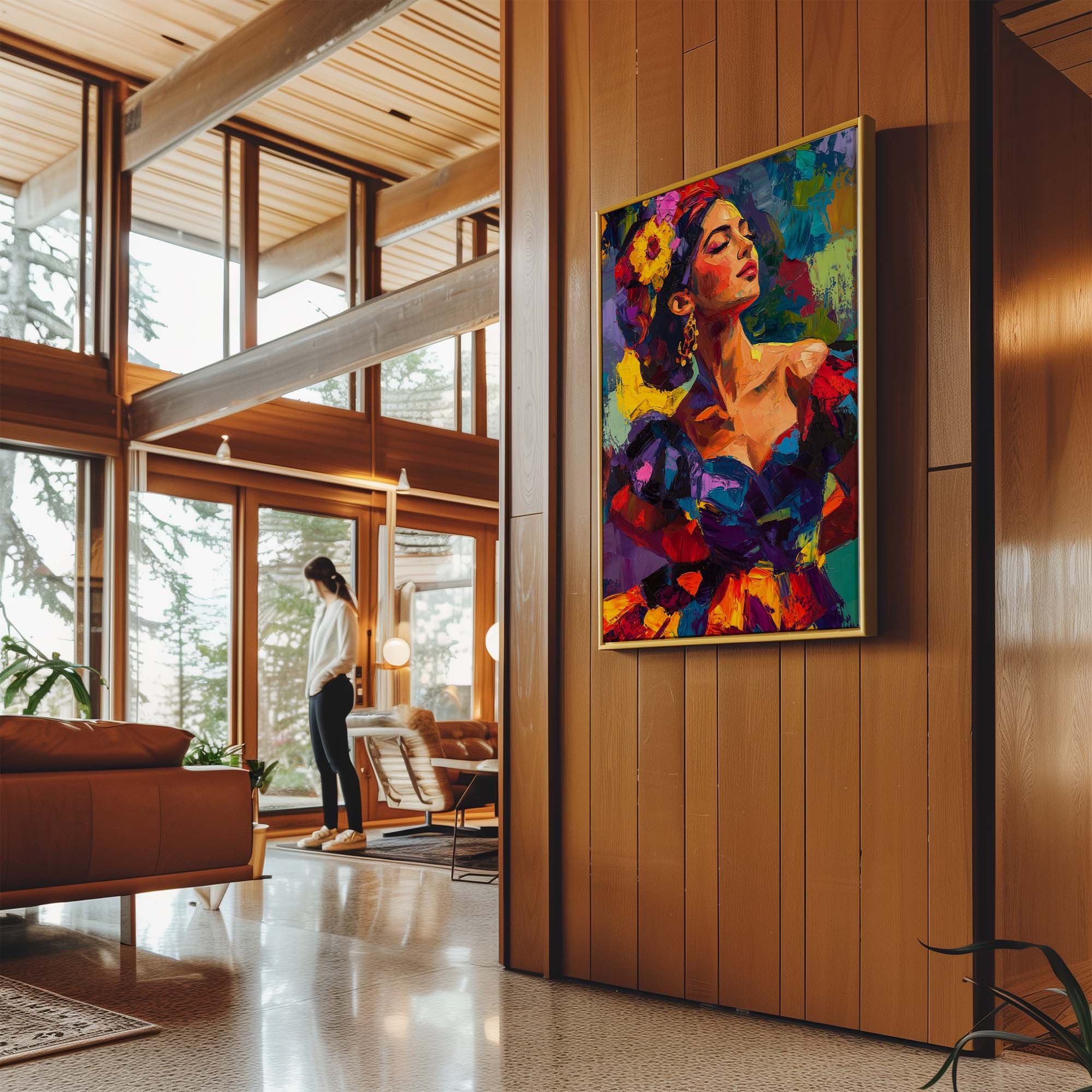 Patchwork Lady Canvas Print Canvas Art Wildfrog Art