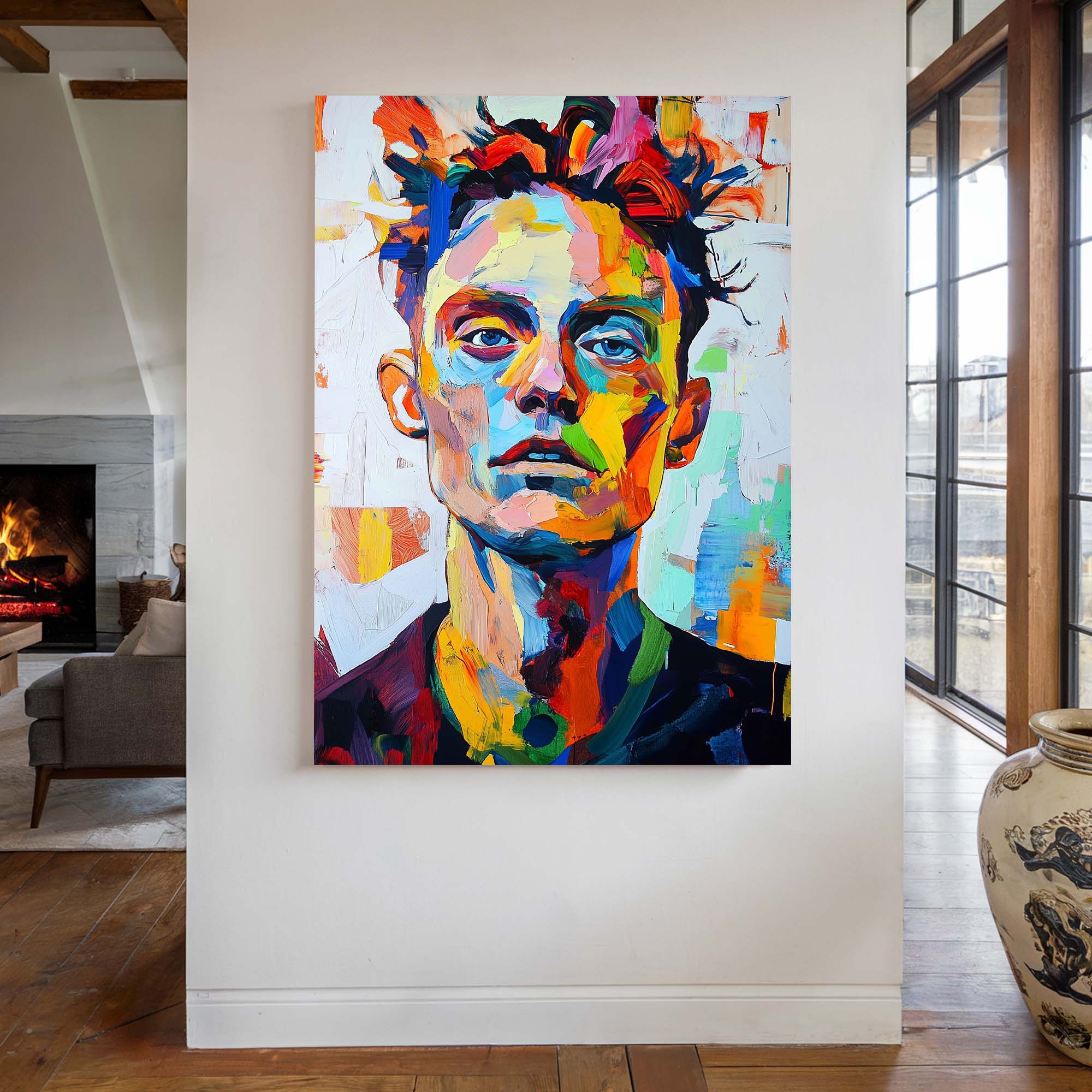 Patchwork Portrait Canvas Print Canvas Art Wildfrog Art