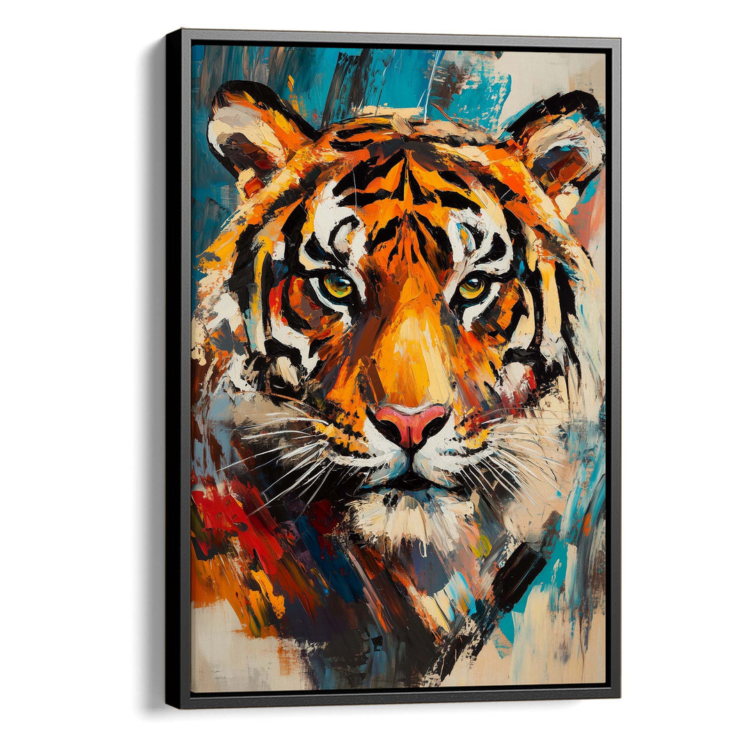Patchwork Tiger Canvas Print Canvas Art Wildfrog Art