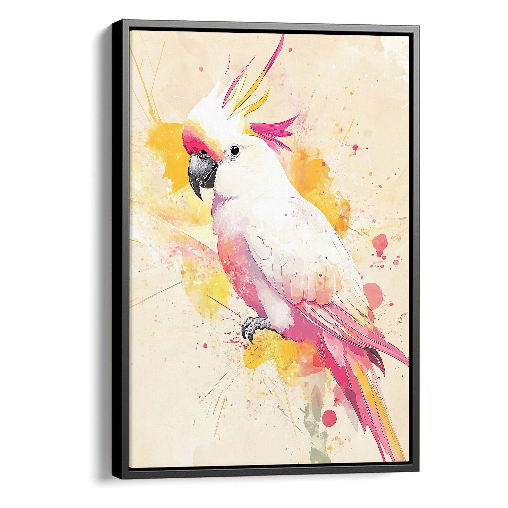 Pink Crest Cockatoo Canvas Print