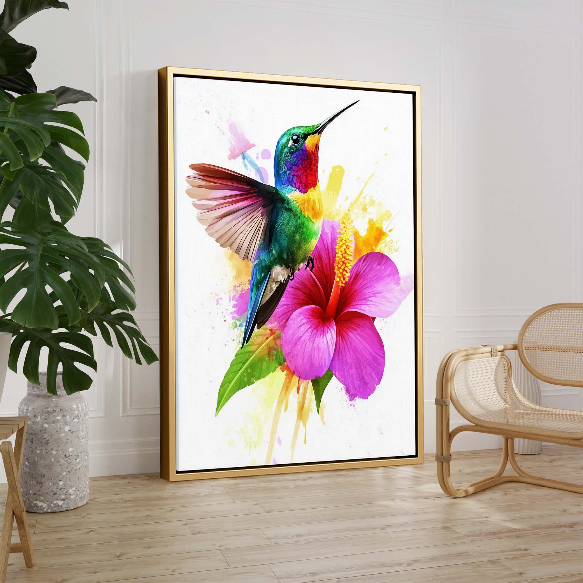 Rainbow Hummingbird No.1 Canvas Print