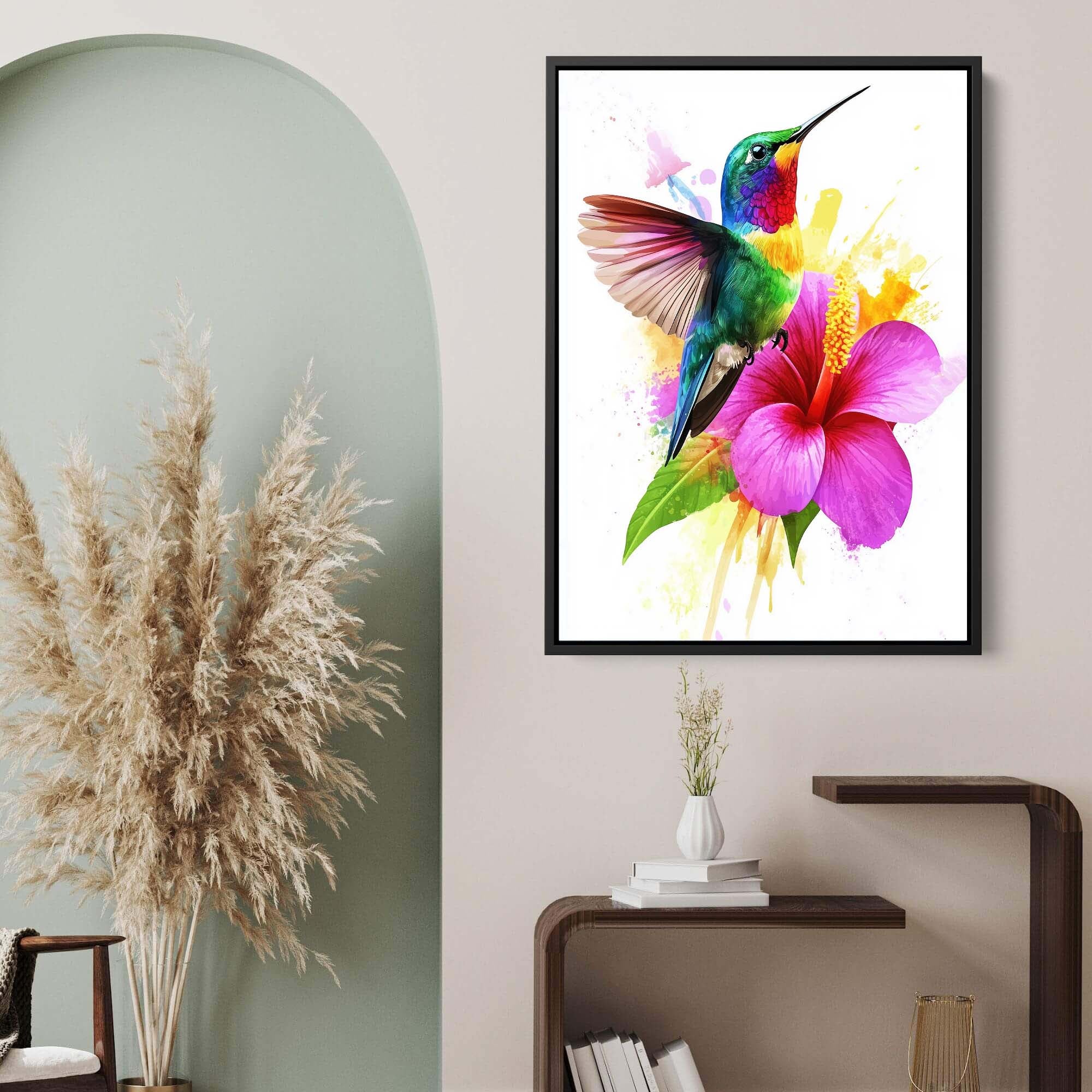 Rainbow Hummingbird No.1 Canvas Print