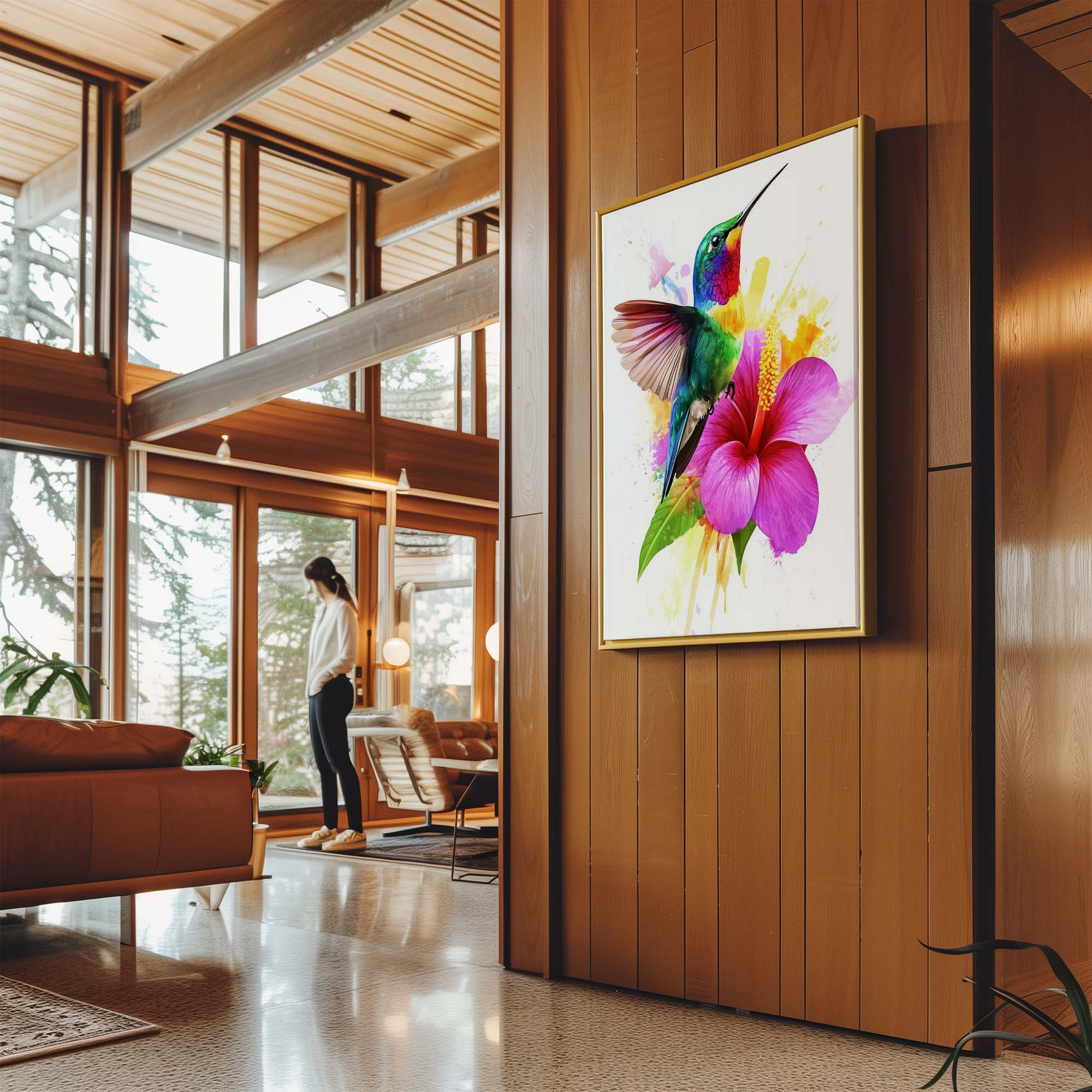 Rainbow Hummingbird No.1 Canvas Print