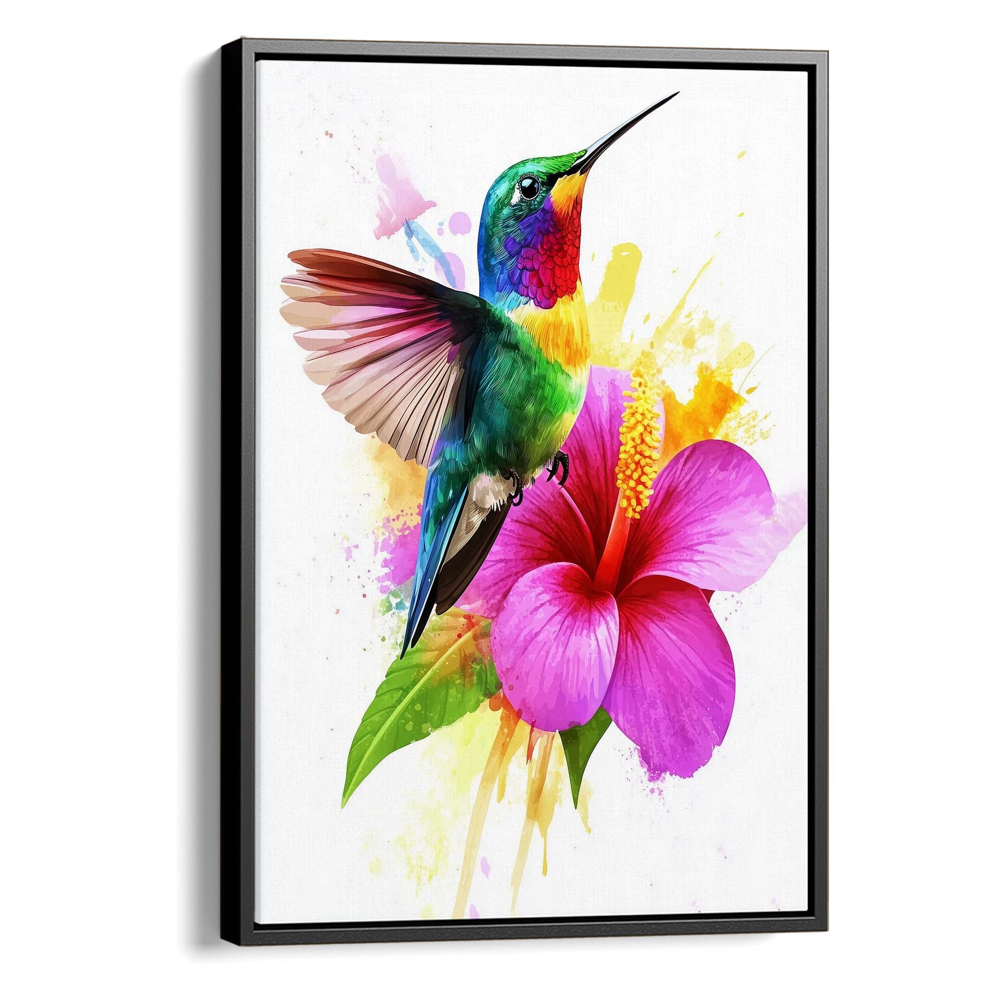 Rainbow Hummingbird No.1 Canvas Print