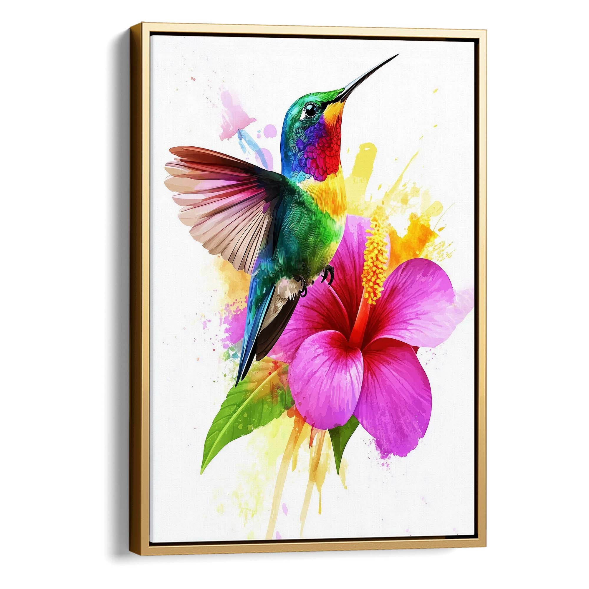 Rainbow Hummingbird No.1 Canvas Print