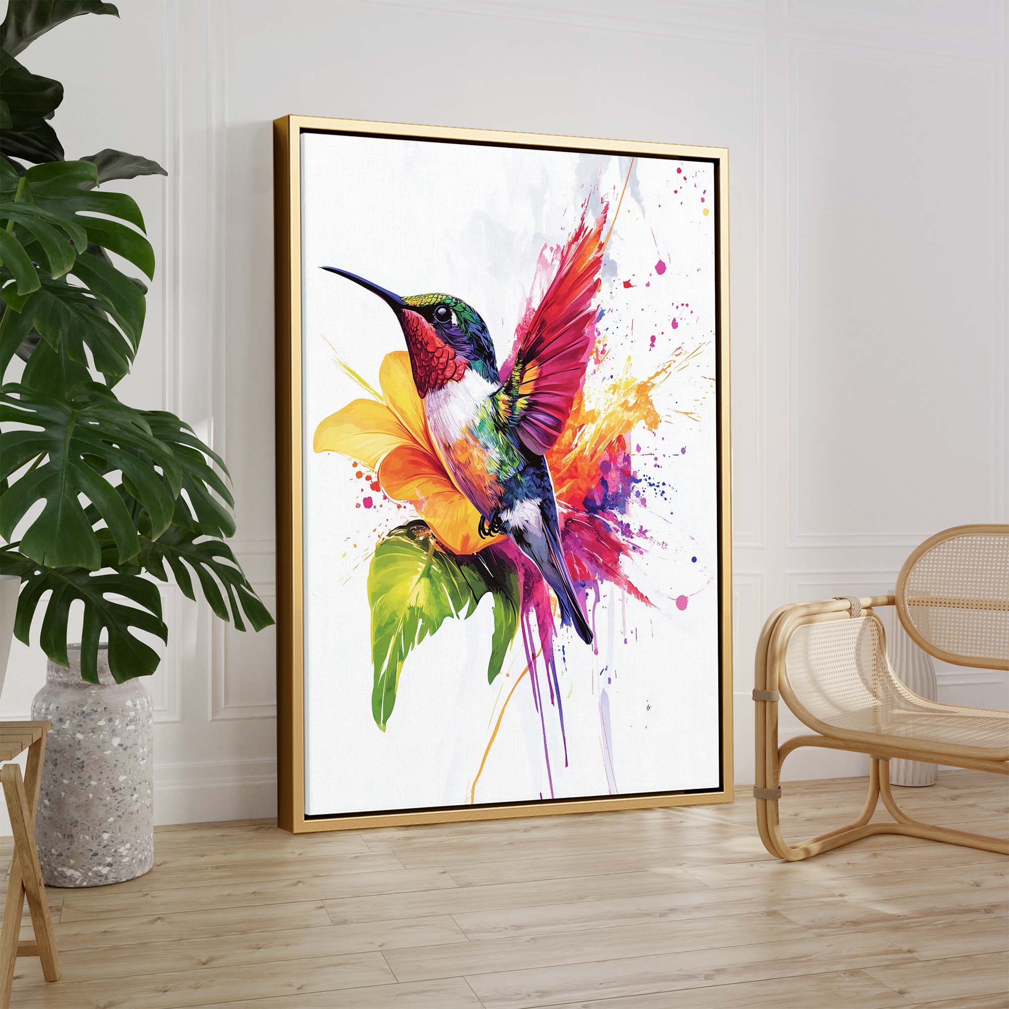 Rainbow Hummingbird No.2 Canvas Print