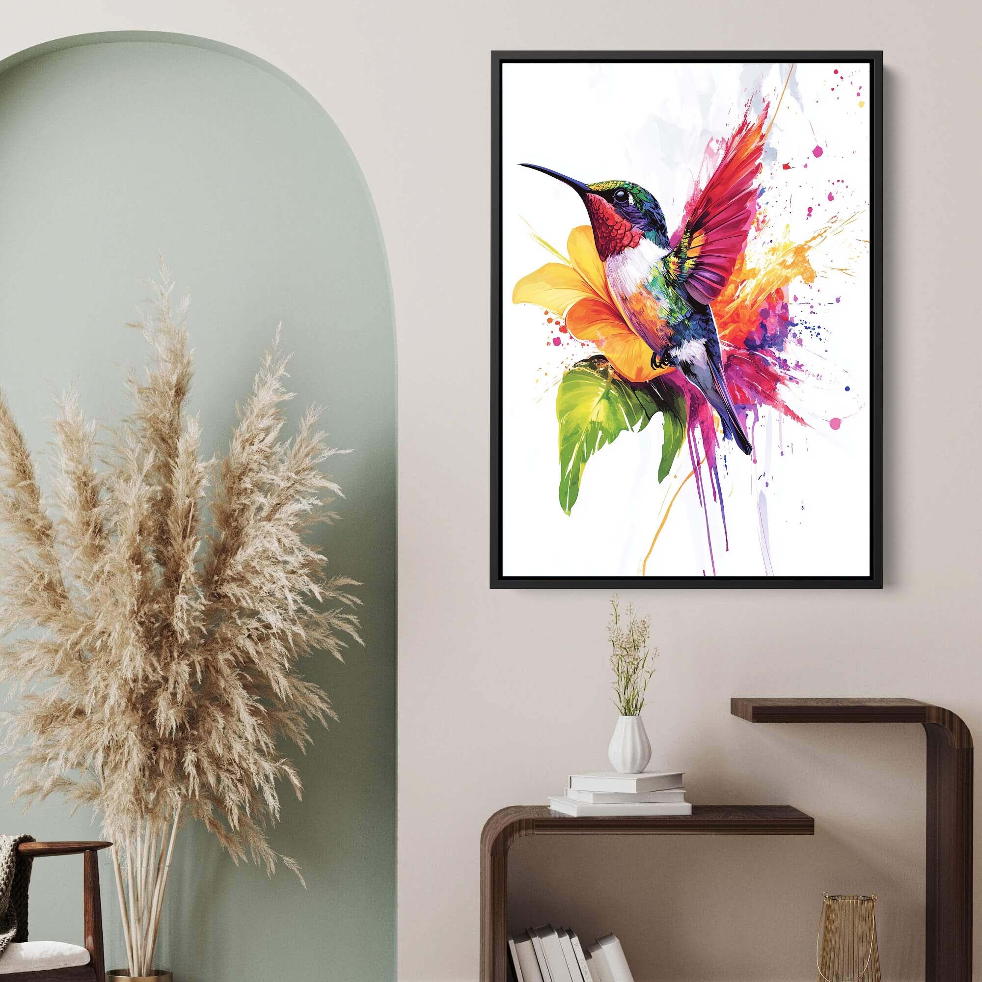 Rainbow Hummingbird No.2 Canvas Print