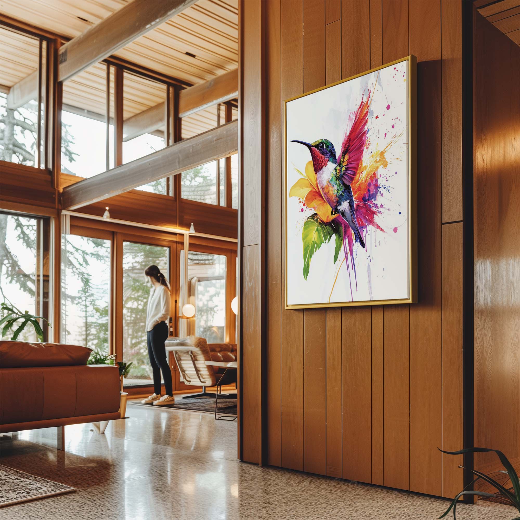 Rainbow Hummingbird No.2 Canvas Print