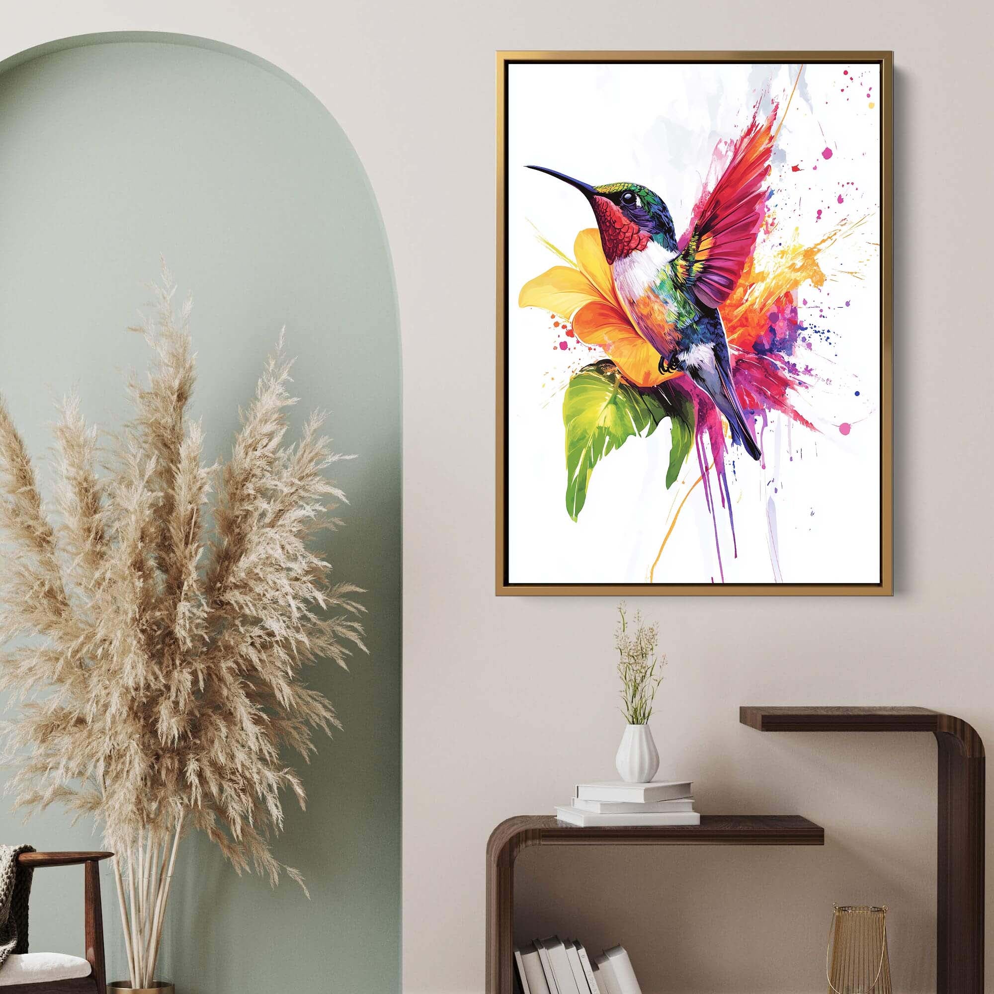 Rainbow Hummingbird No.2 Canvas Print