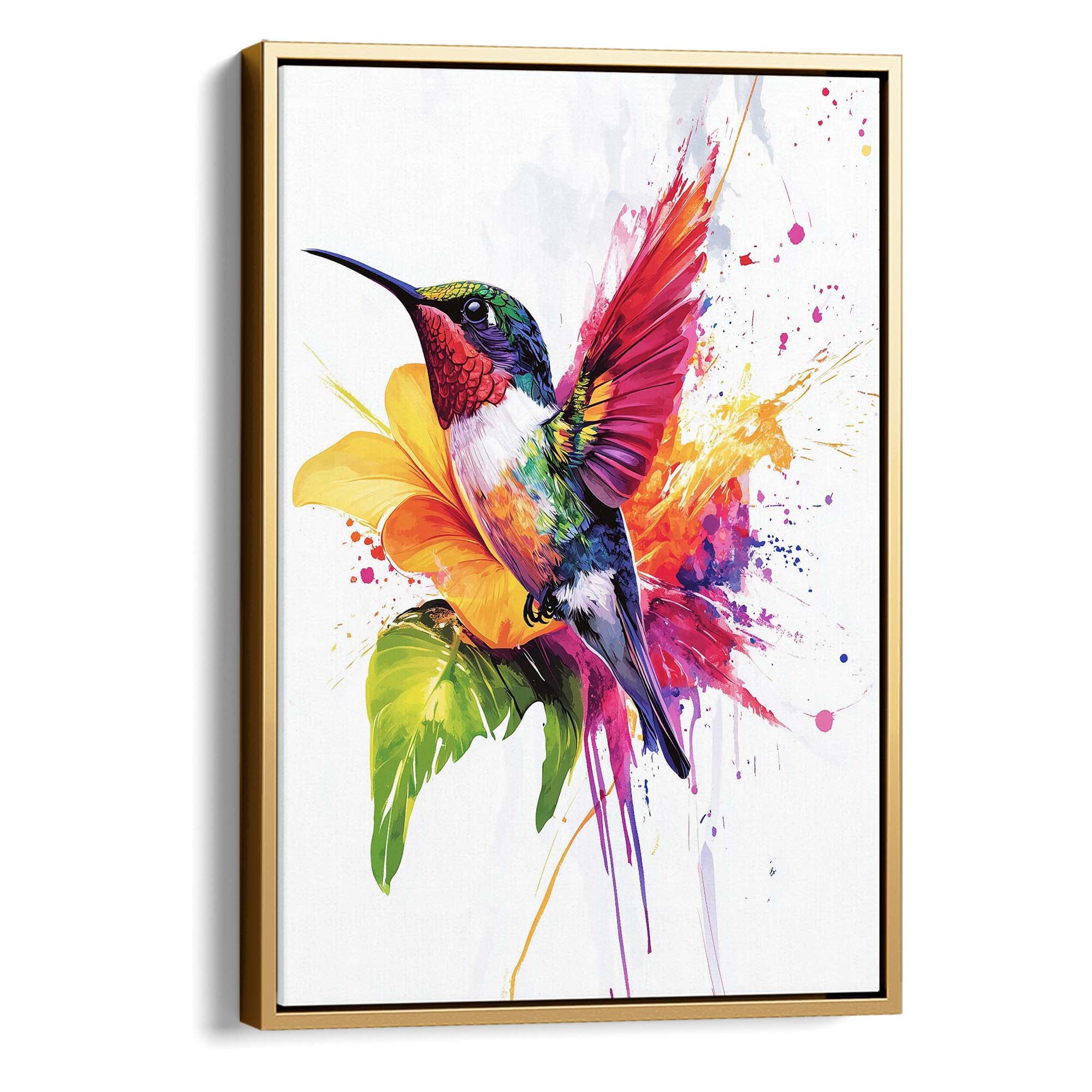 Rainbow Hummingbird No.2 Canvas Print