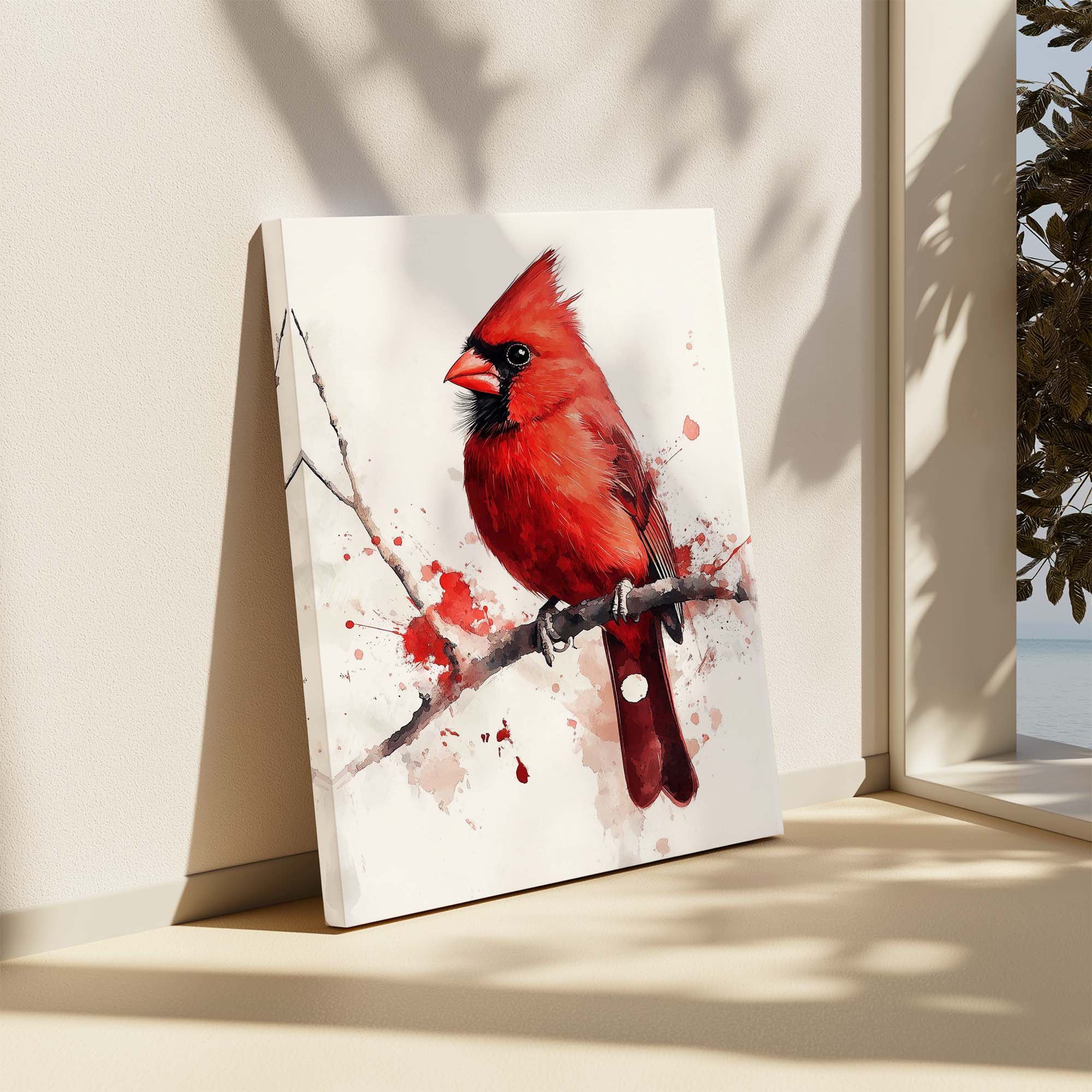 Red Branch Cardinal Canvas Print