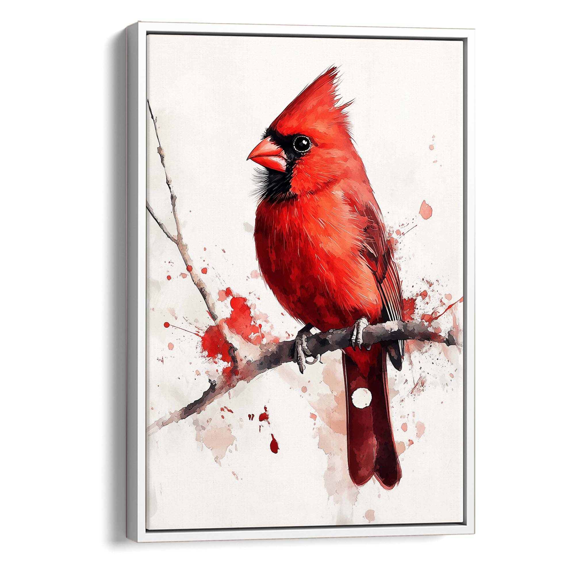 Red Branch Cardinal Canvas Print