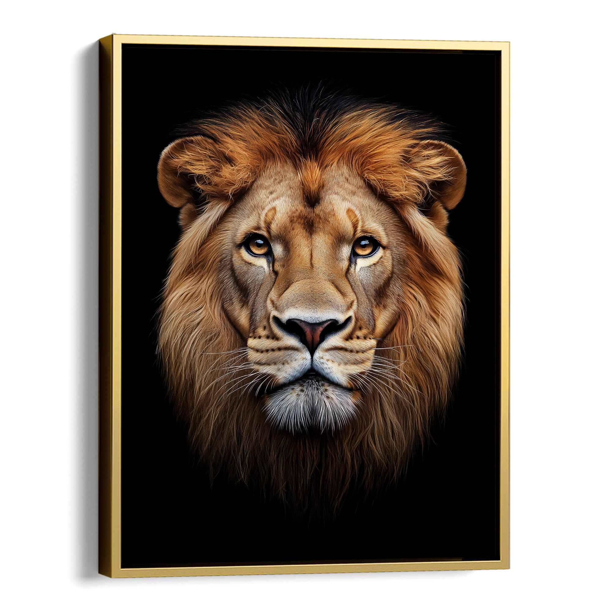 Regal Lion Face Canvas Print Canvas Art Wildfrog Art