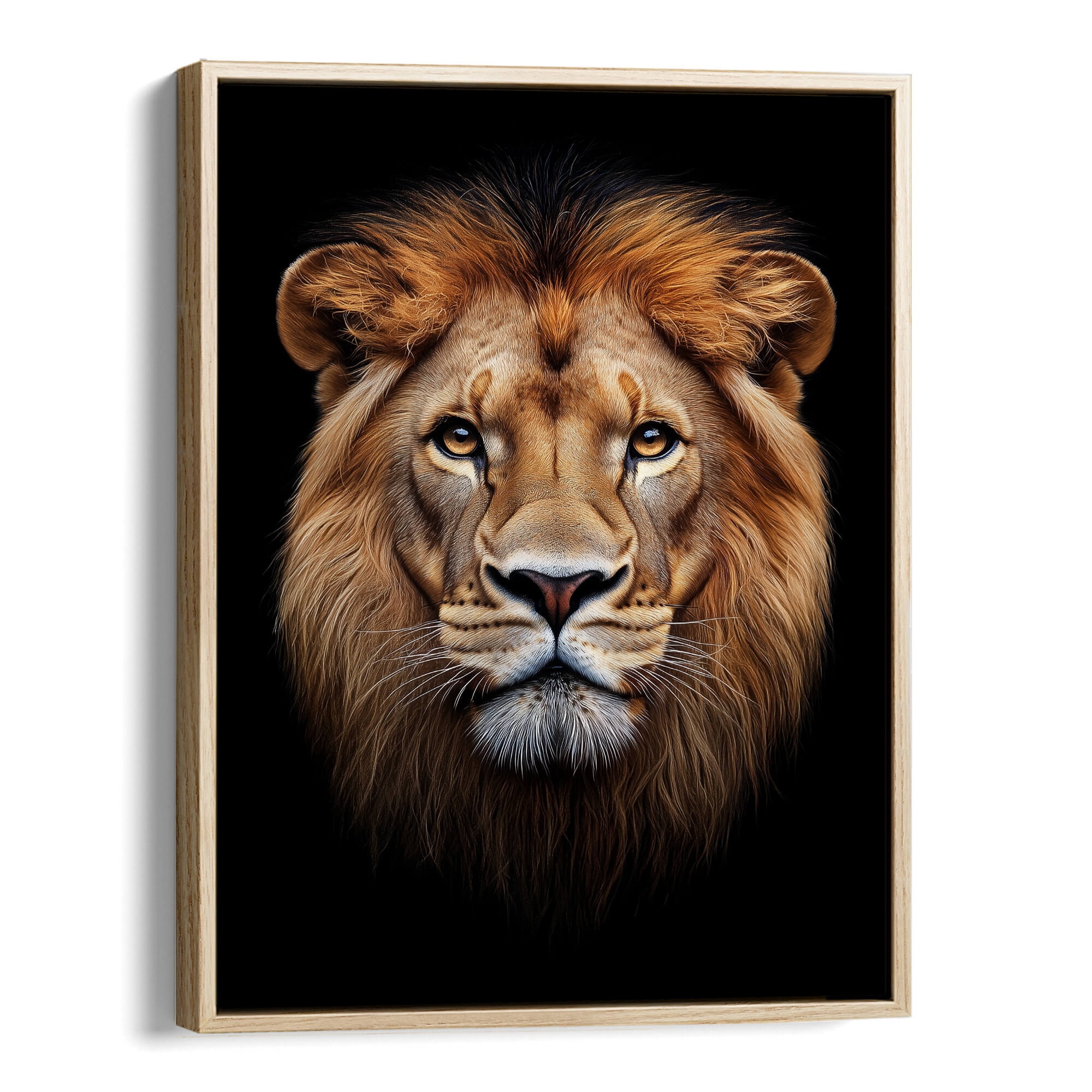 Regal Lion Face Canvas Print Canvas Art Wildfrog Art