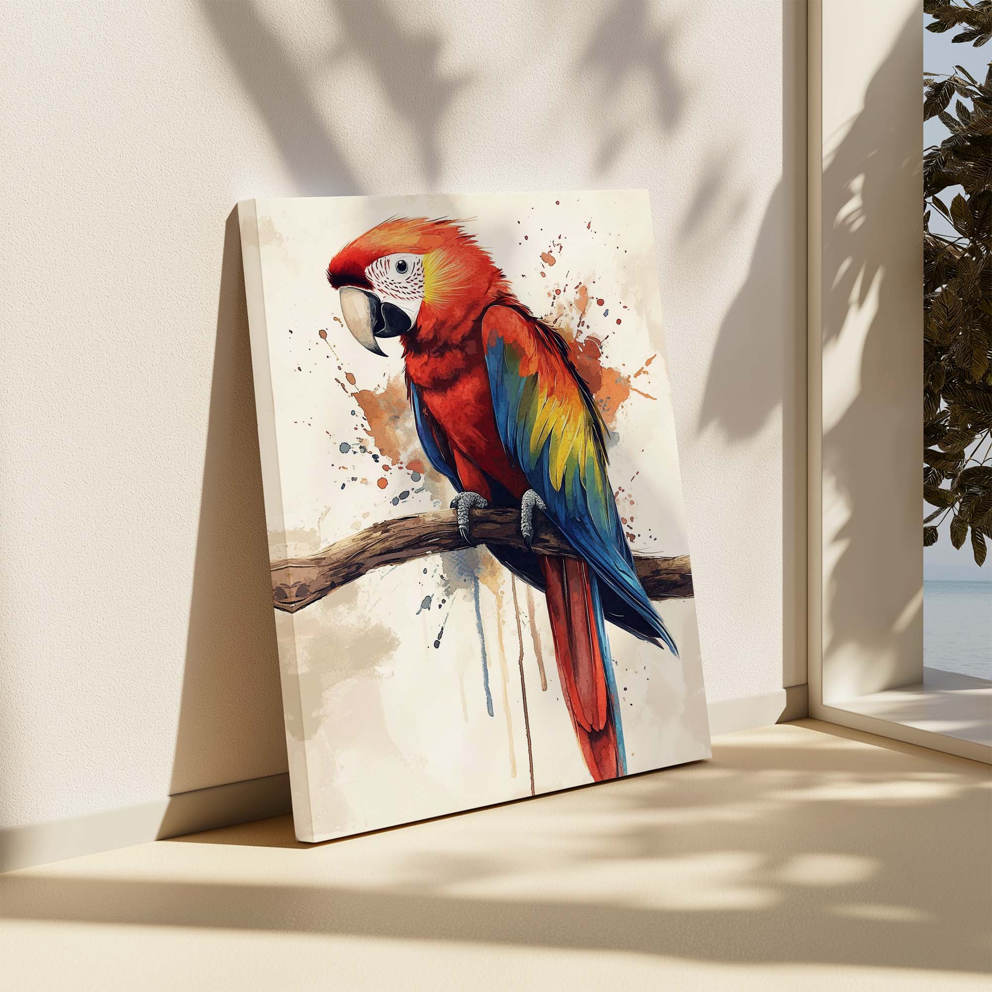 Scarlet Macaw No2 Canvas Print