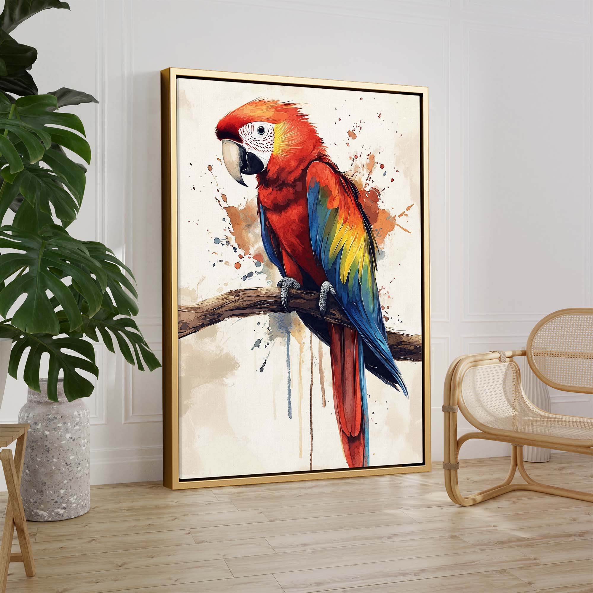 Scarlet Macaw No2 Canvas Print