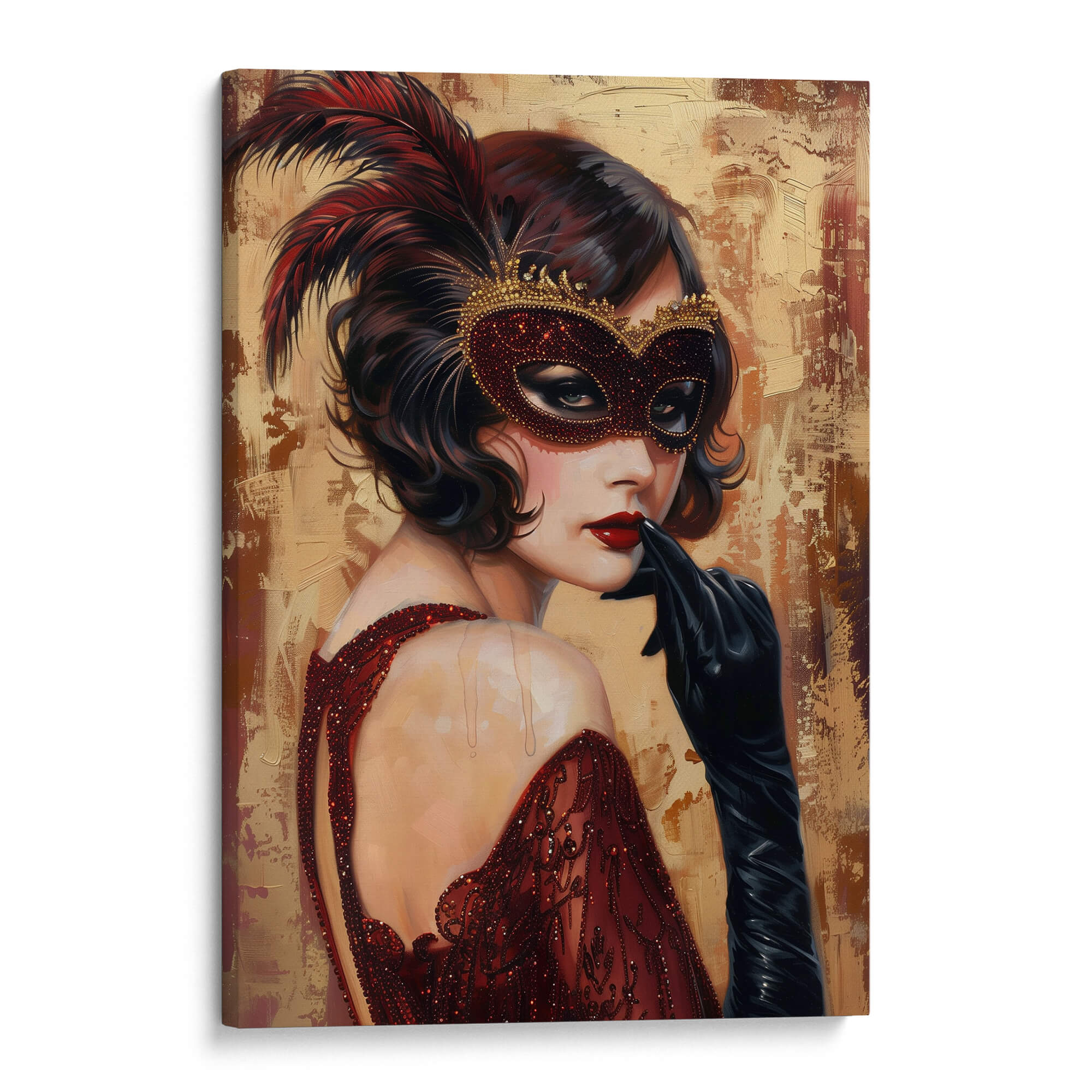 Red Mask Canvas Print