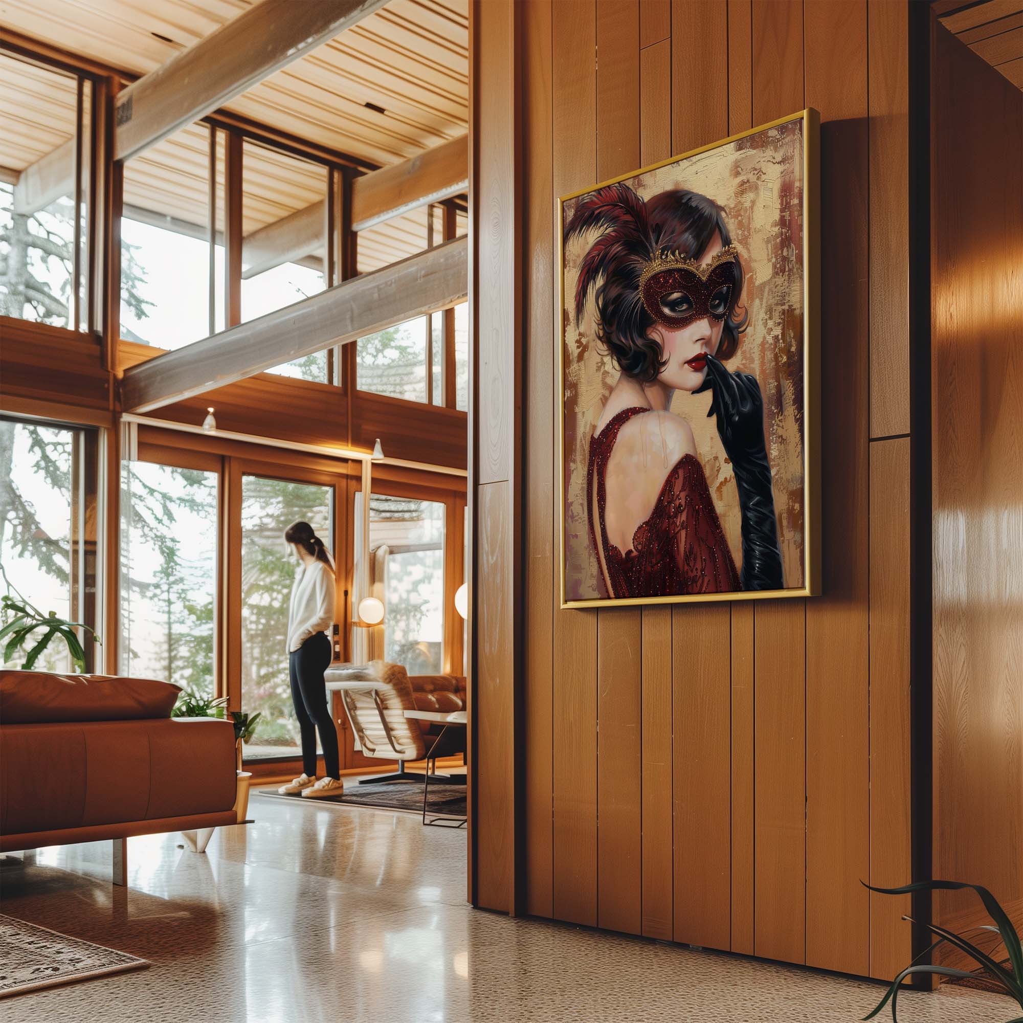 Red Mask Canvas Print