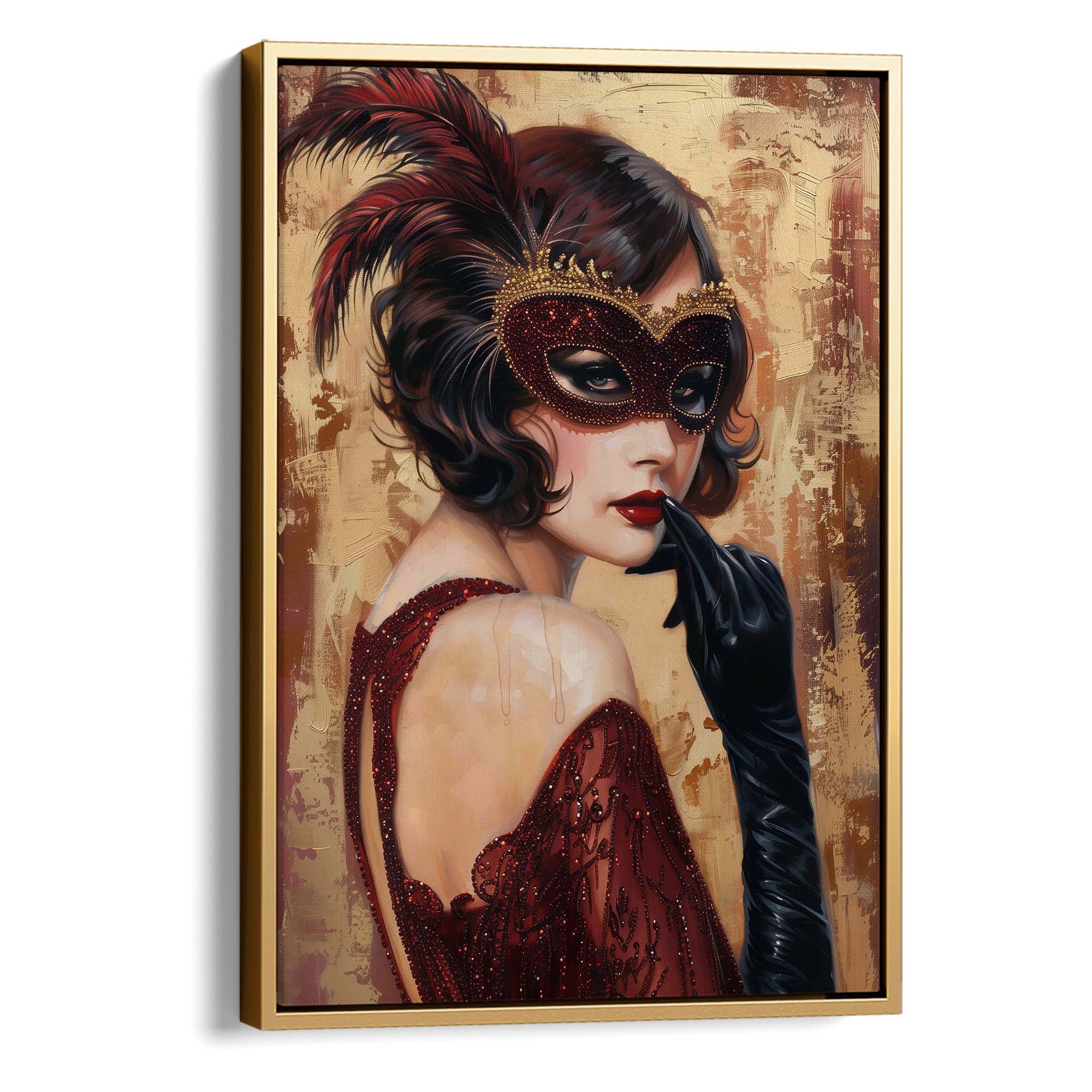 Red Mask Canvas Print