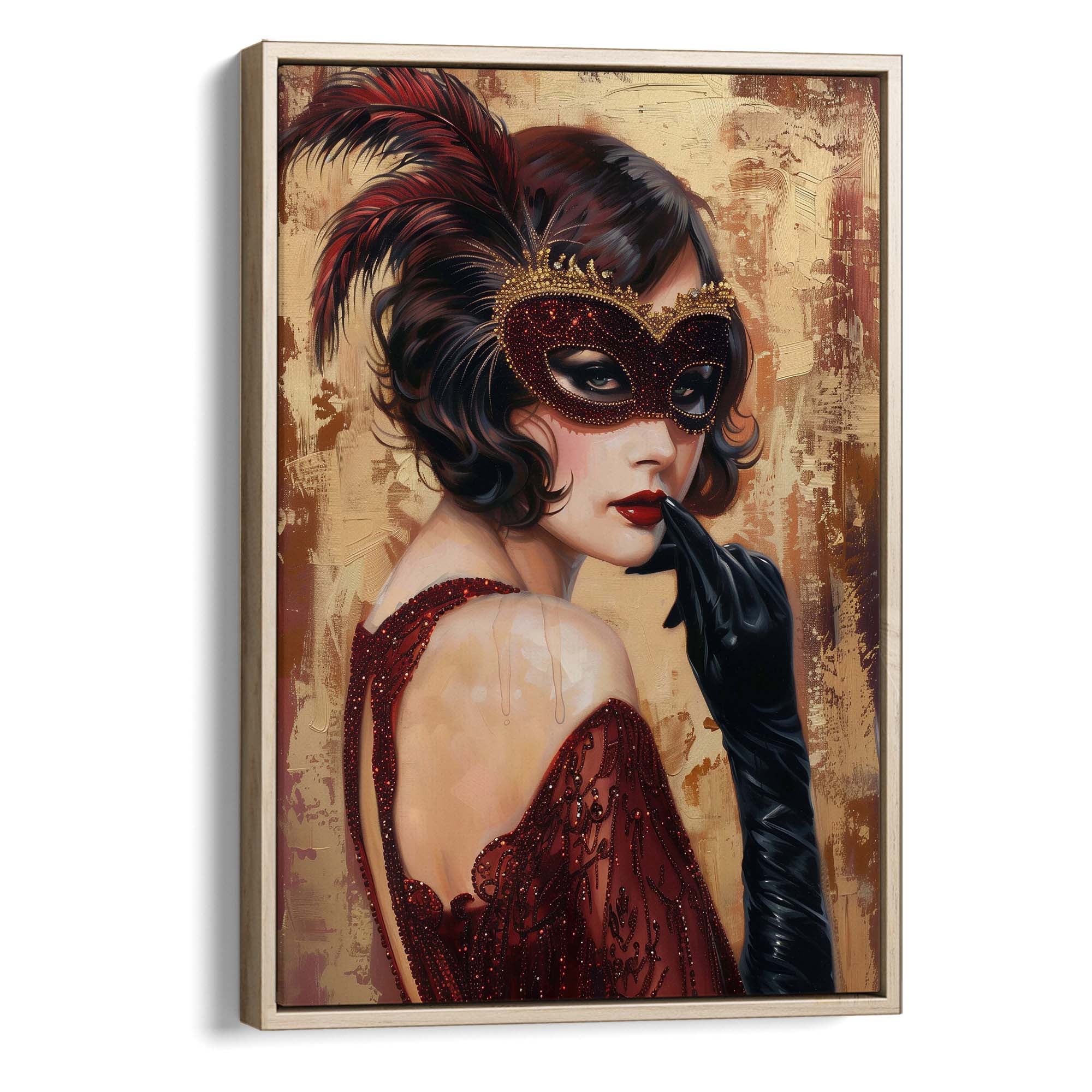 Red Mask Canvas Print