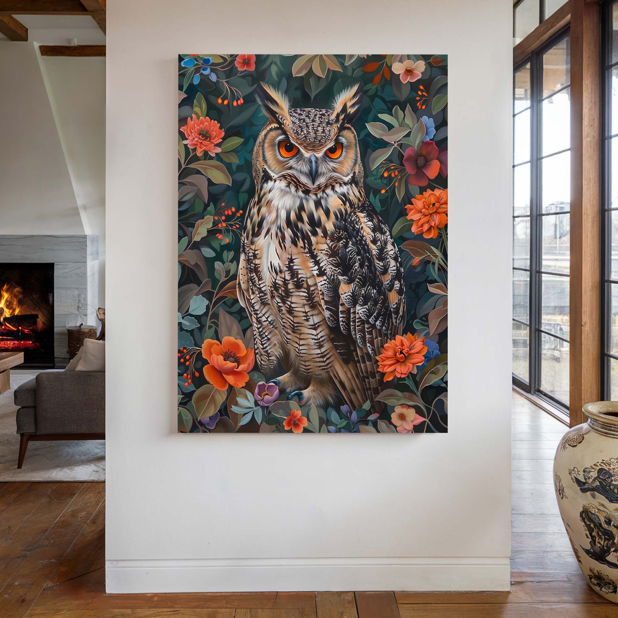 Summer Owl Canvas Print