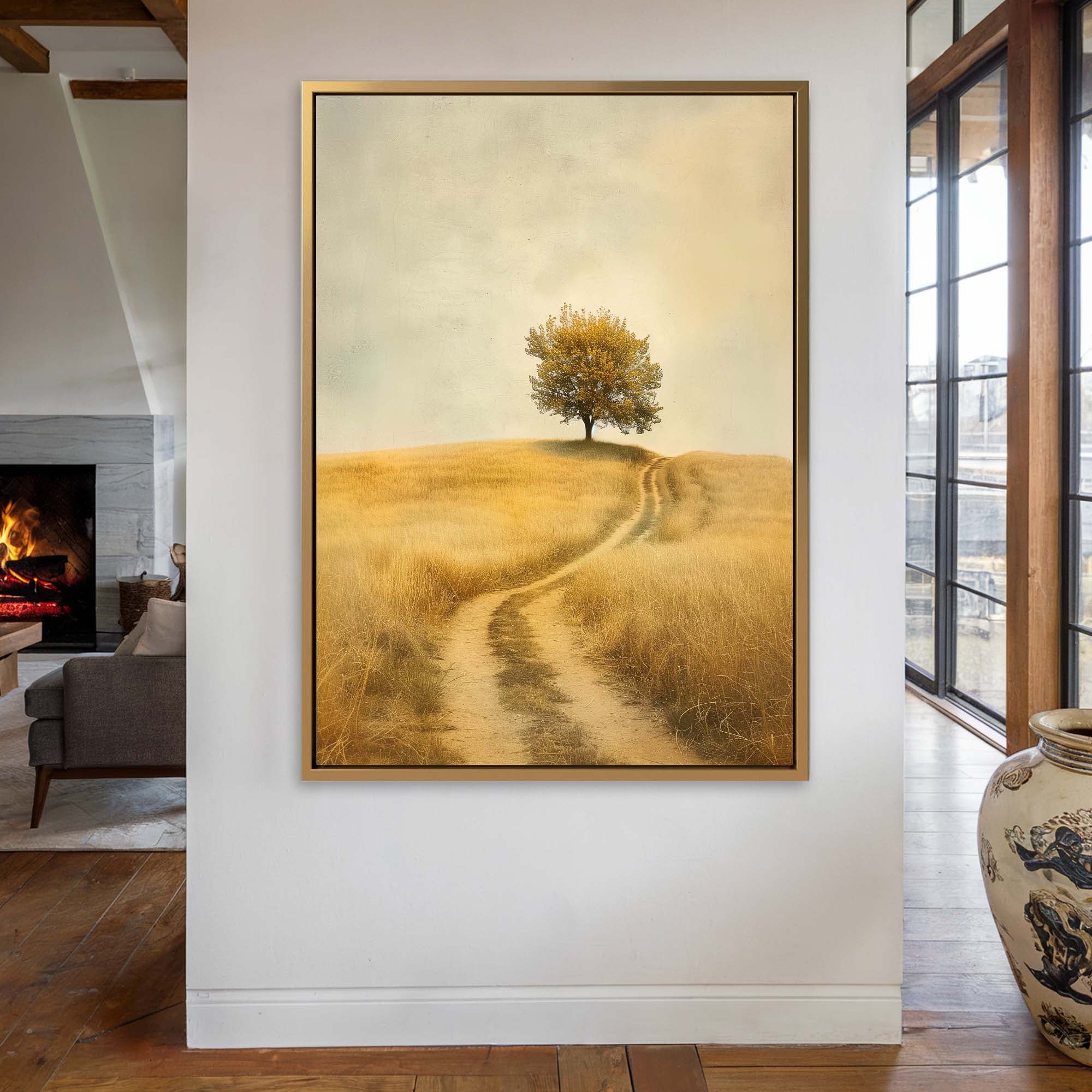 The Meadow Path Canvas Print