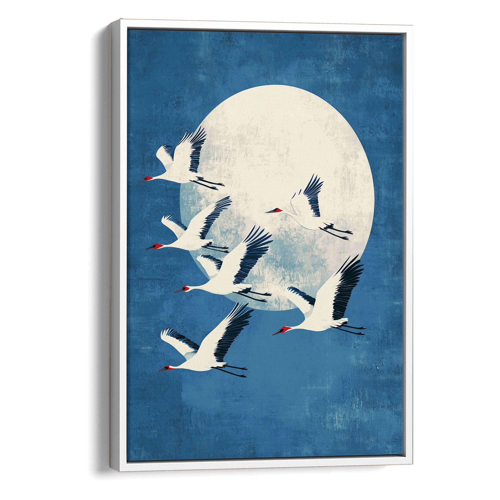 Twilight Cranes Canvas Print