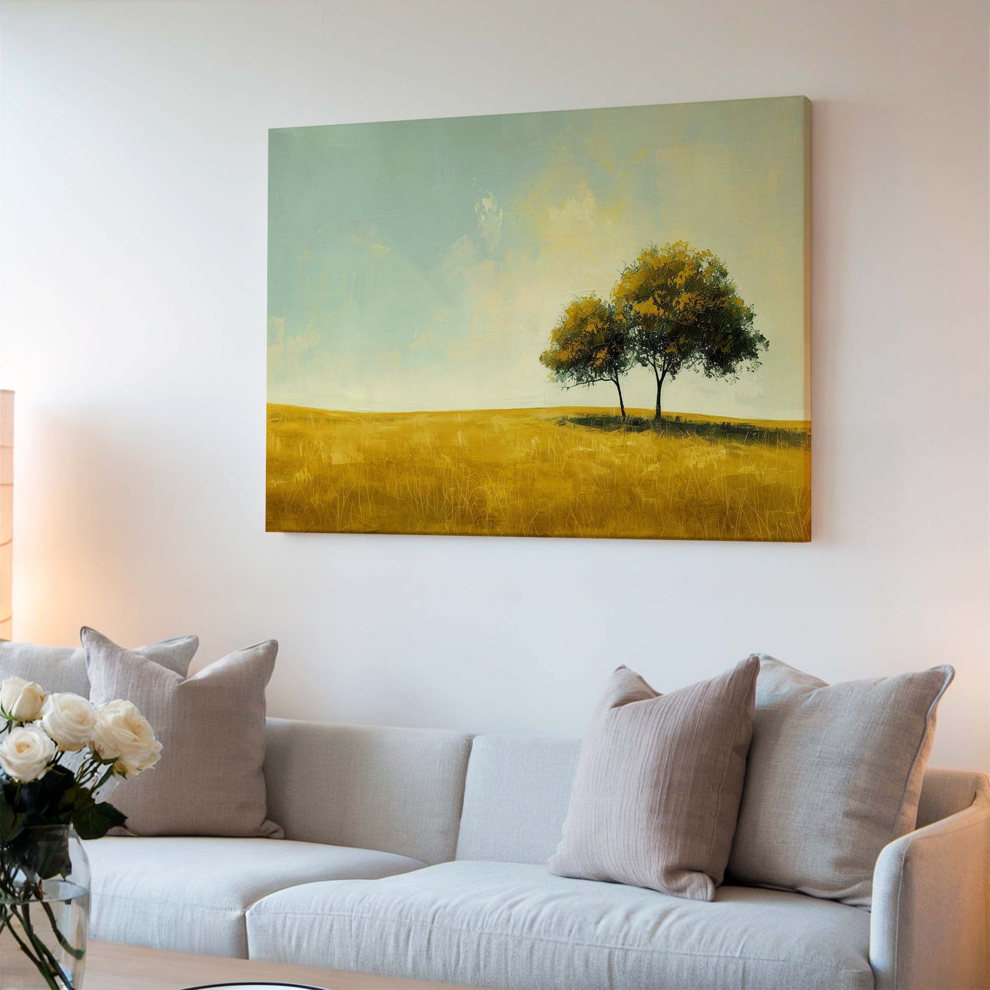 Twin Autumns Canvas Print