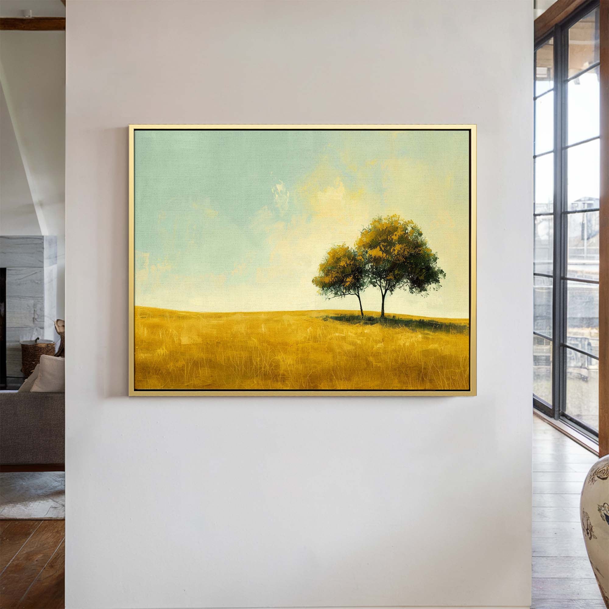 Twin Autumns Canvas Print