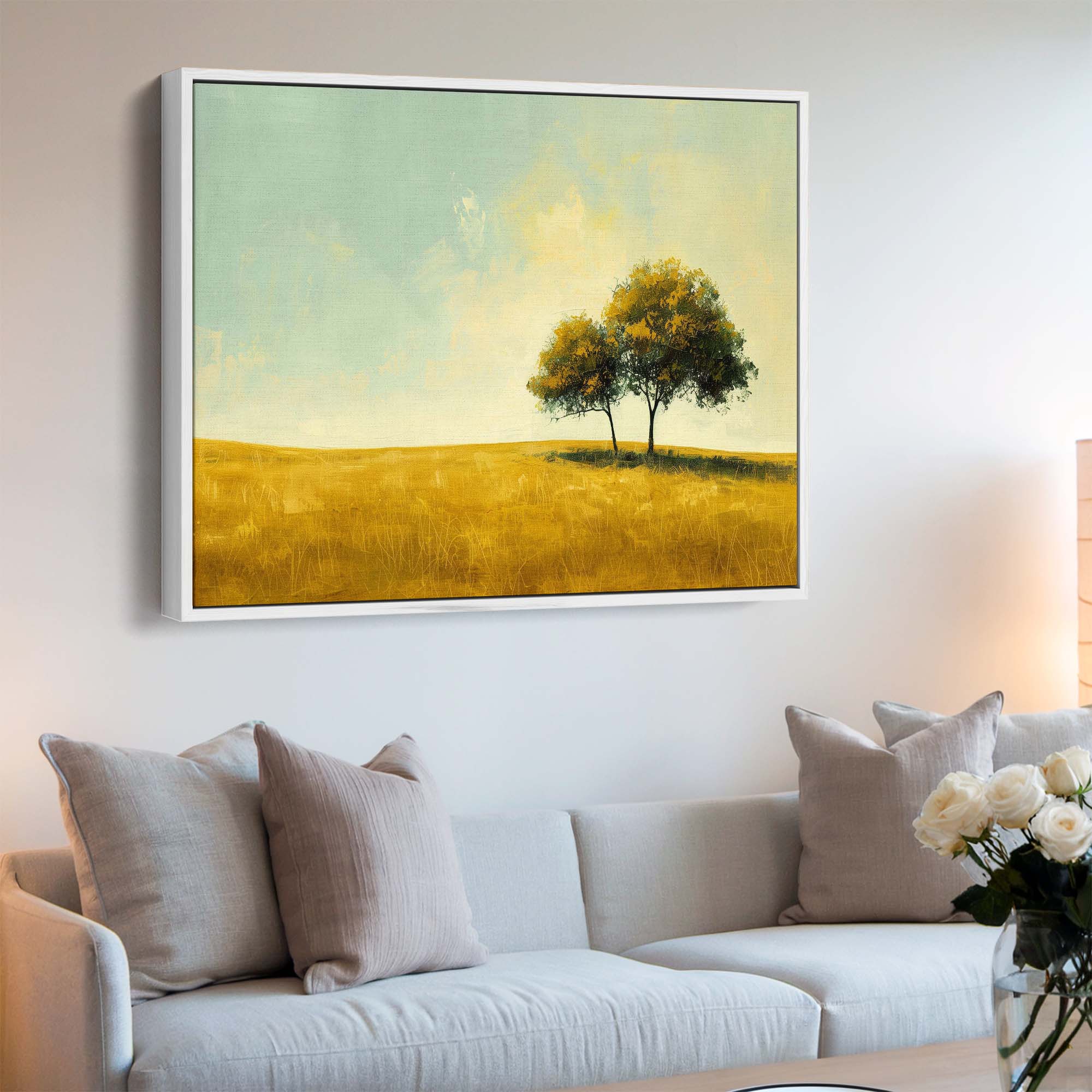 Twin Autumns Canvas Print