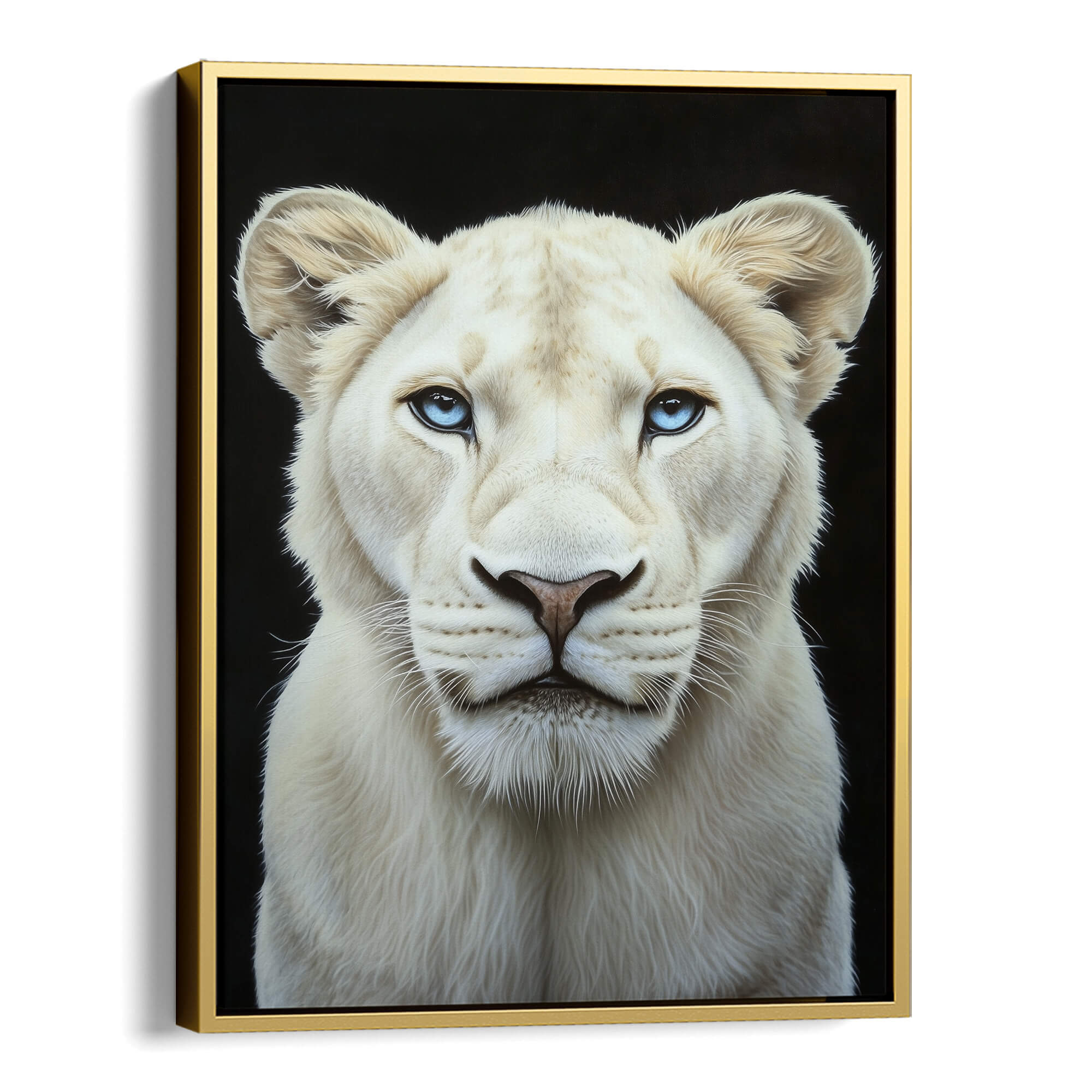 White Lioness Canvas Print Canvas Art Wildfrog Art