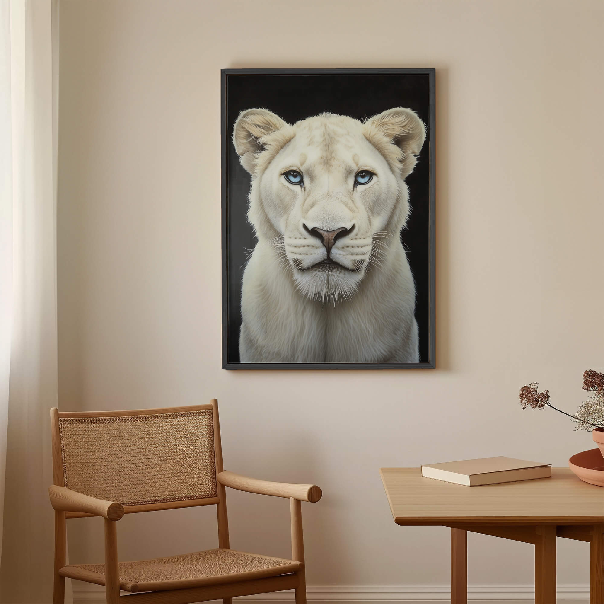 White Lioness Canvas Print Canvas Art Wildfrog Art