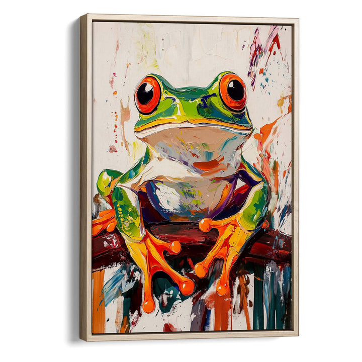 Wild Frog No1 Canvas Print Canvas Art Wildfrog Art