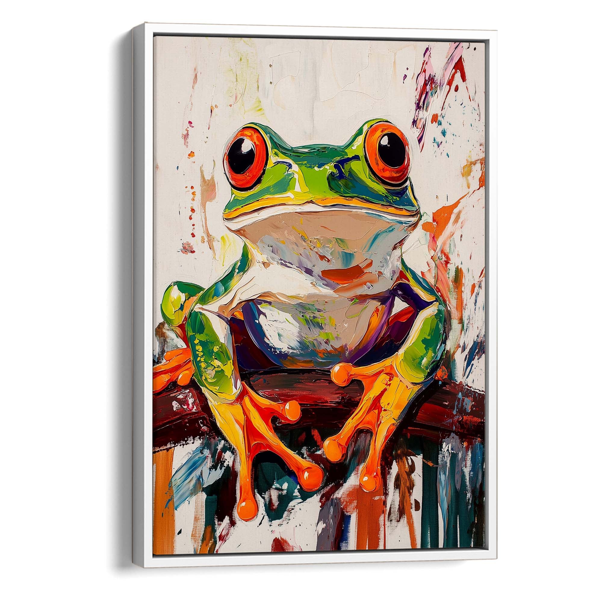 Wild Frog No1 Canvas Print Canvas Art Wildfrog Art