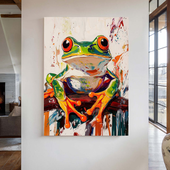 Wild Frog No1 Canvas Print Canvas Art Wildfrog Art