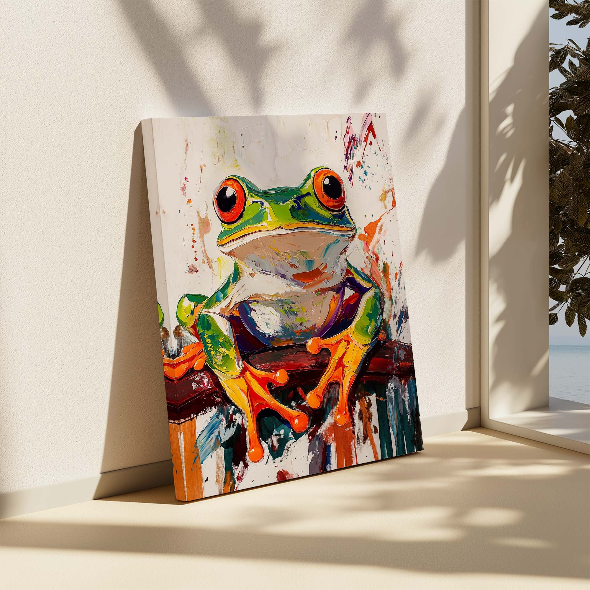 Wild Frog No1 Canvas Print Canvas Art Wildfrog Art