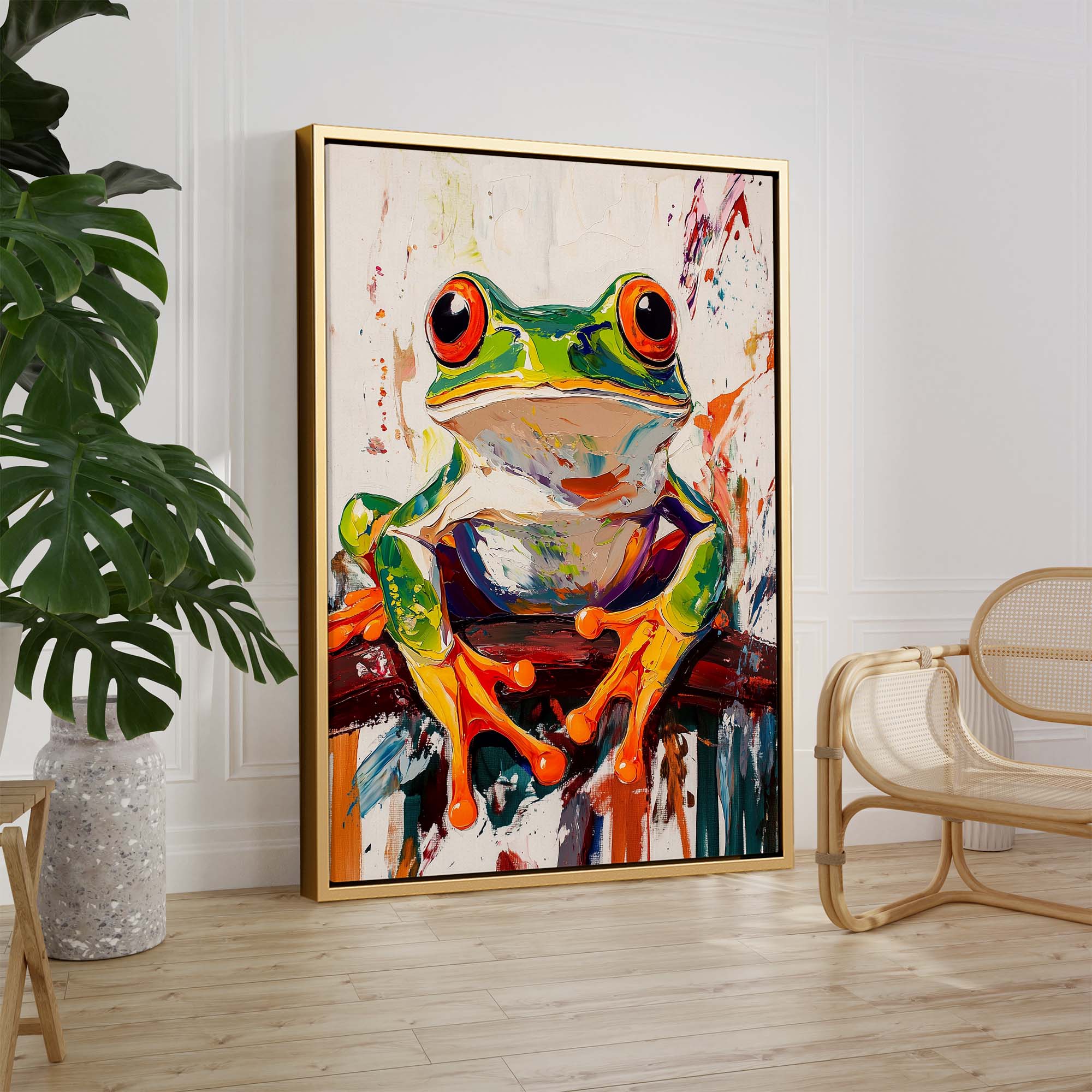 Wild Frog No1 Canvas Print Canvas Art Wildfrog Art