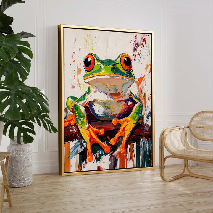 Wild Frog No1 Canvas Print Canvas Art Wildfrog Art