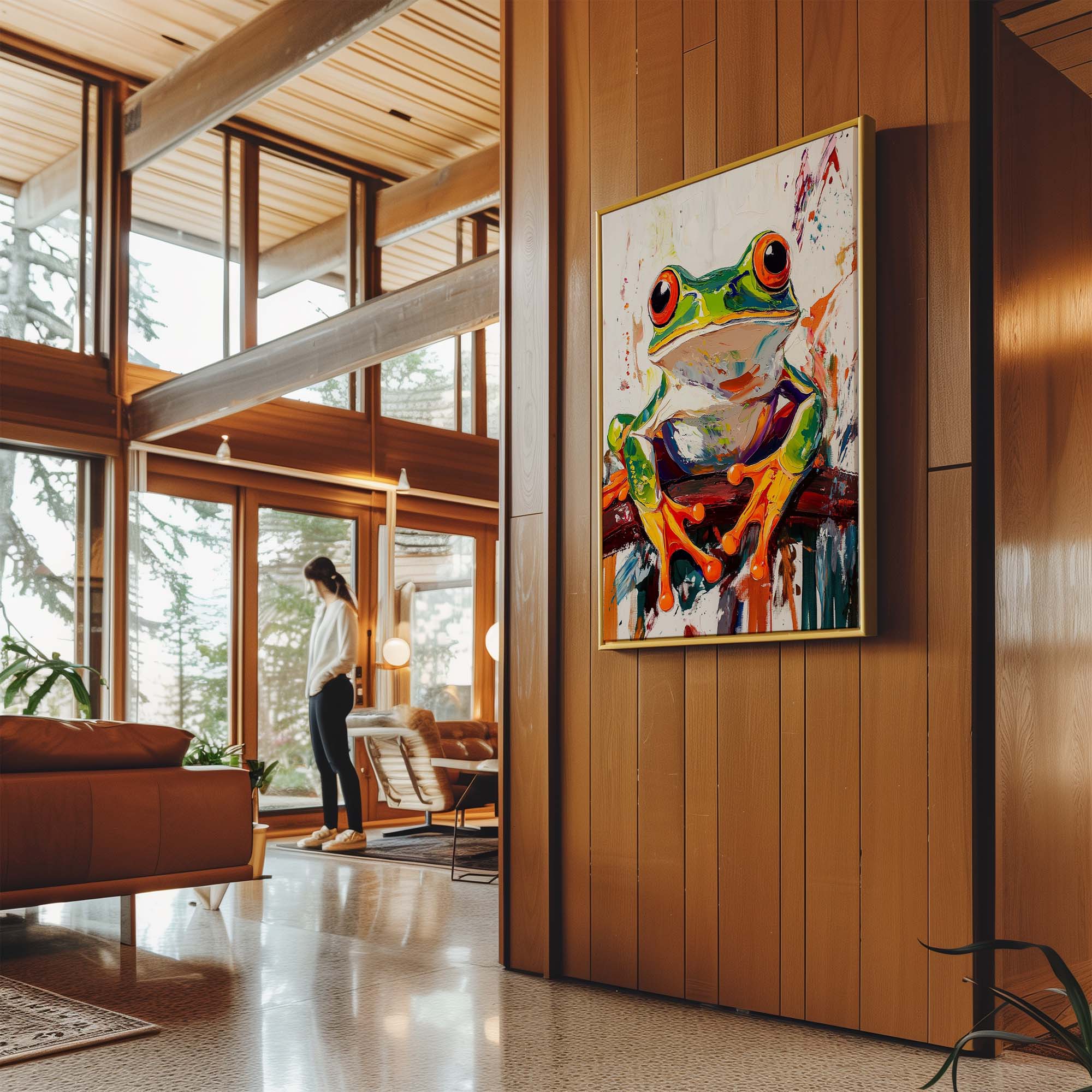 Wild Frog No1 Canvas Print Canvas Art Wildfrog Art