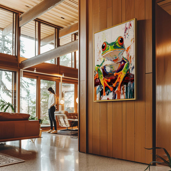 Wild Frog No1 Canvas Print Canvas Art Wildfrog Art