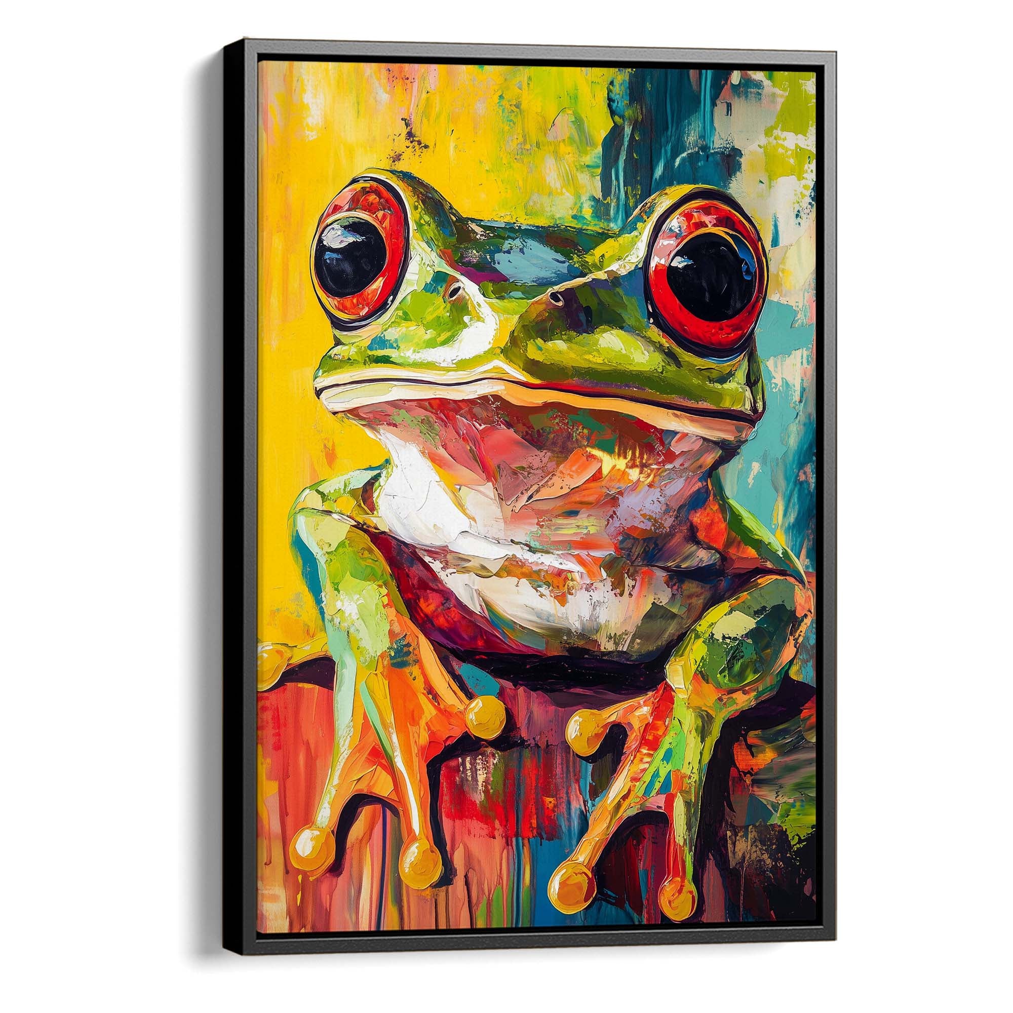 Wild Frog No2 Canvas Print Canvas Art Wildfrog Art