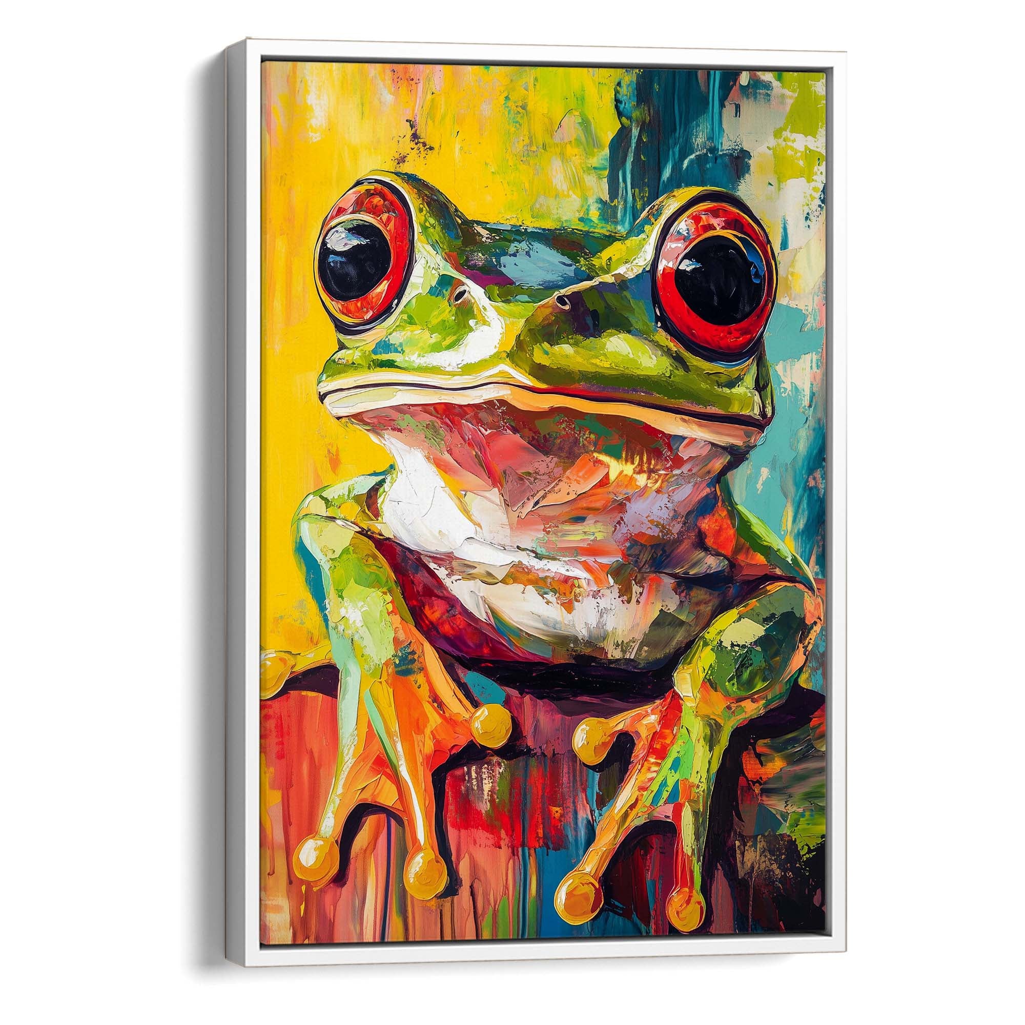 Wild Frog No2 Canvas Print Canvas Art Wildfrog Art
