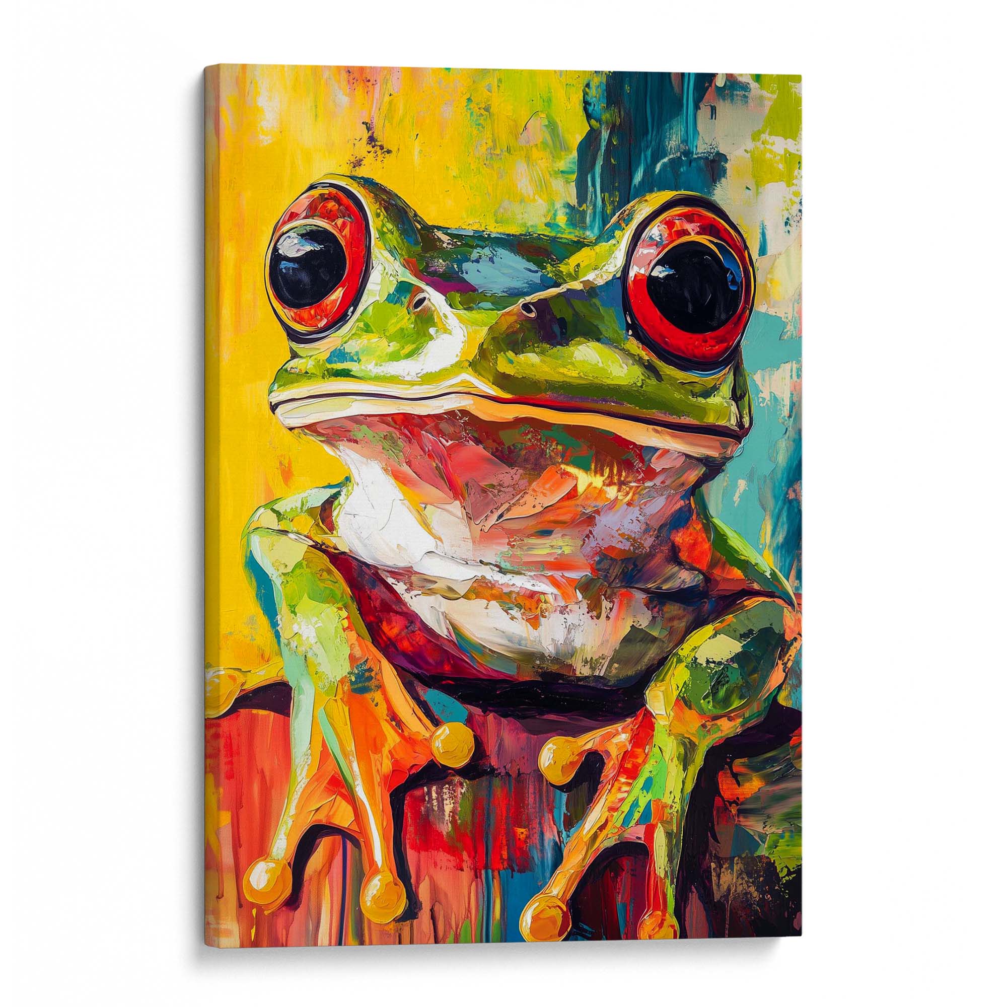 Wild Frog No2 Canvas Print Canvas Art Wildfrog Art