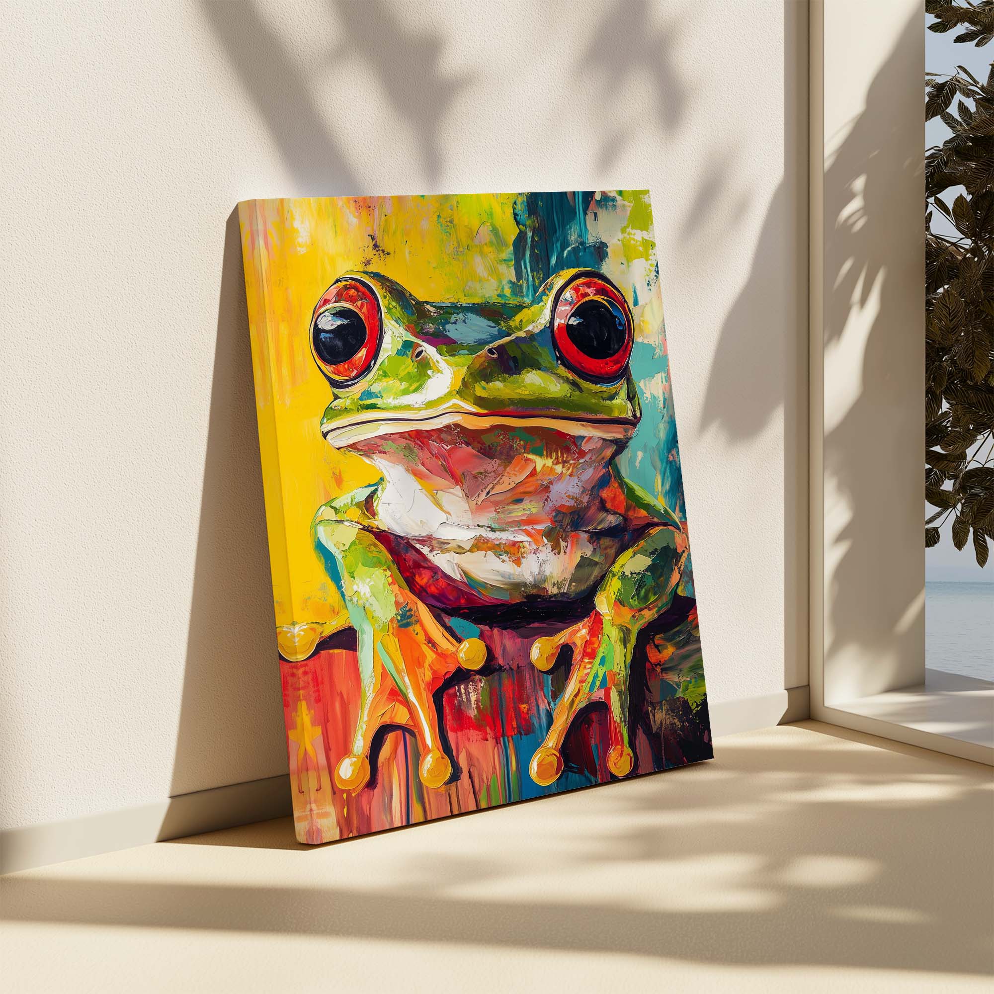 Wild Frog No2 Canvas Print Canvas Art Wildfrog Art